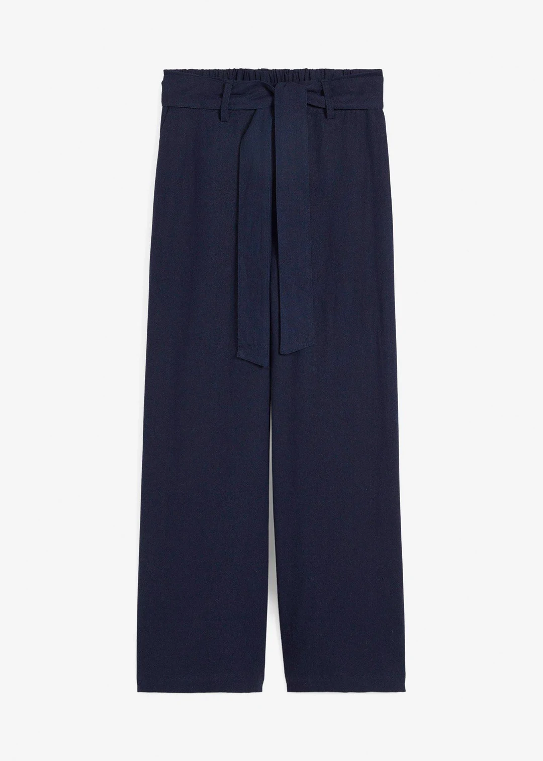 Pantalon large en lin mélangé