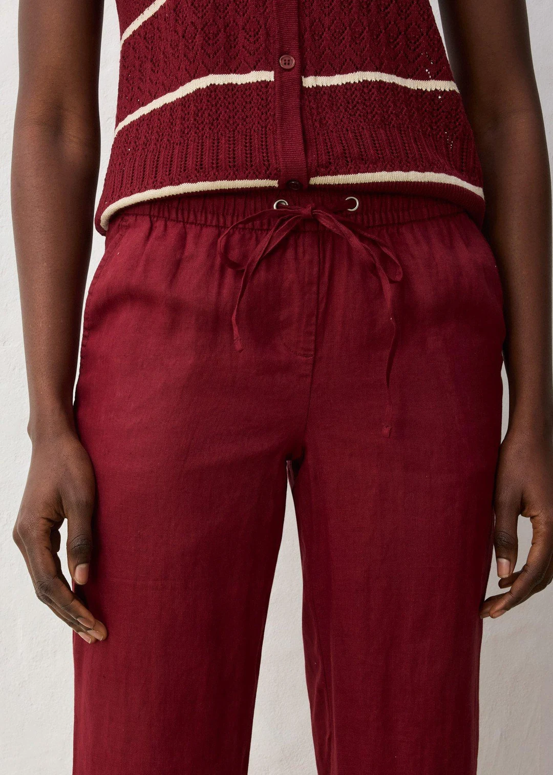 Pantalon taille élastiquée 100% lin - 3
