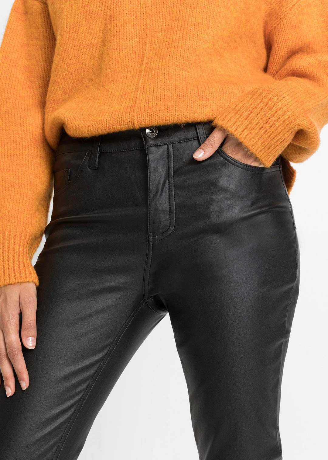 Pantalon extensible en viscose majoritaire - 3