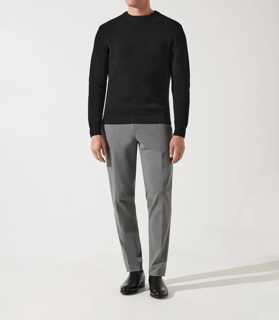 IZAC - Pull col rond noir