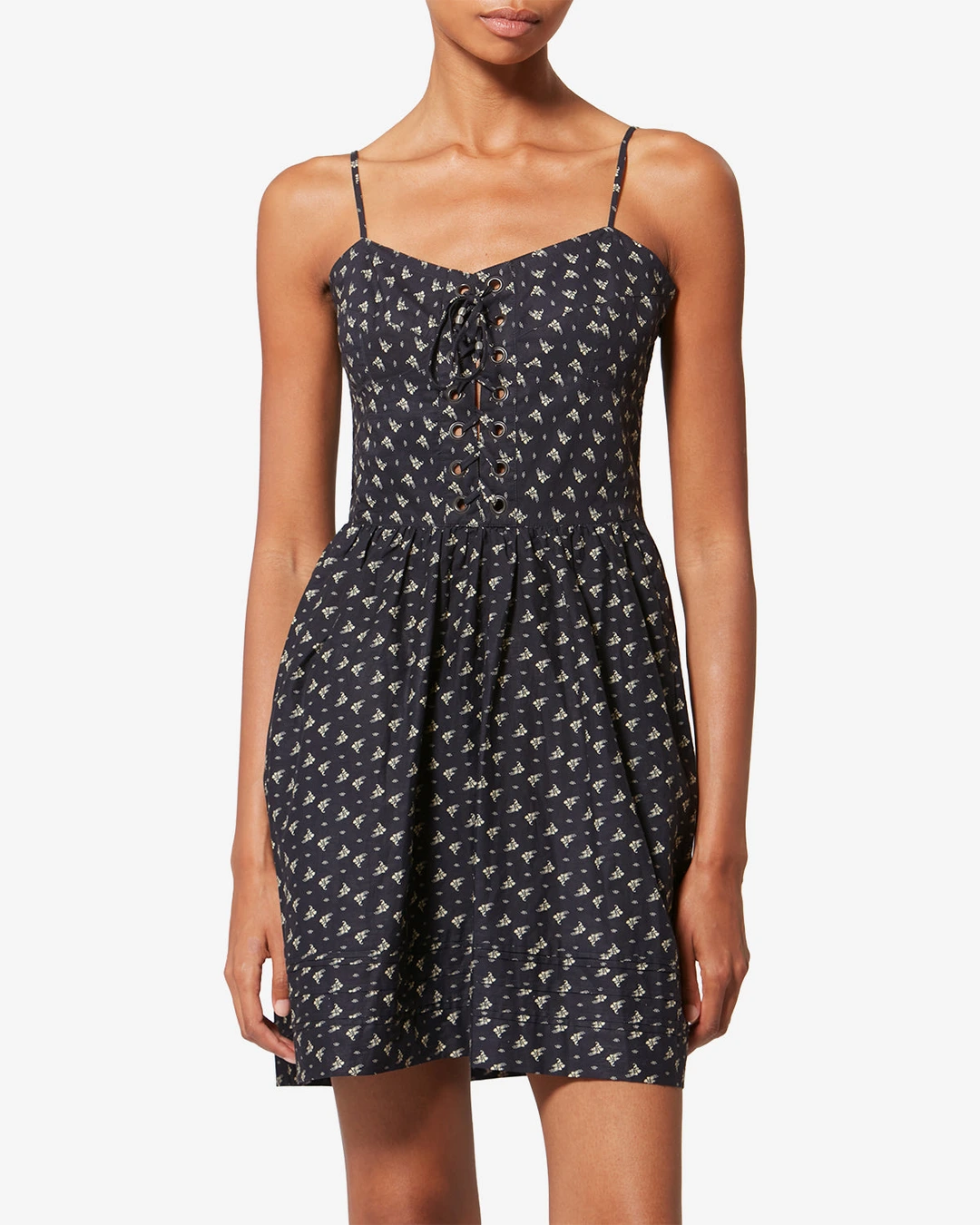 Robe Dryna - Femme - Noir Et Écru - Taille 42 - Marant Étoile - 5