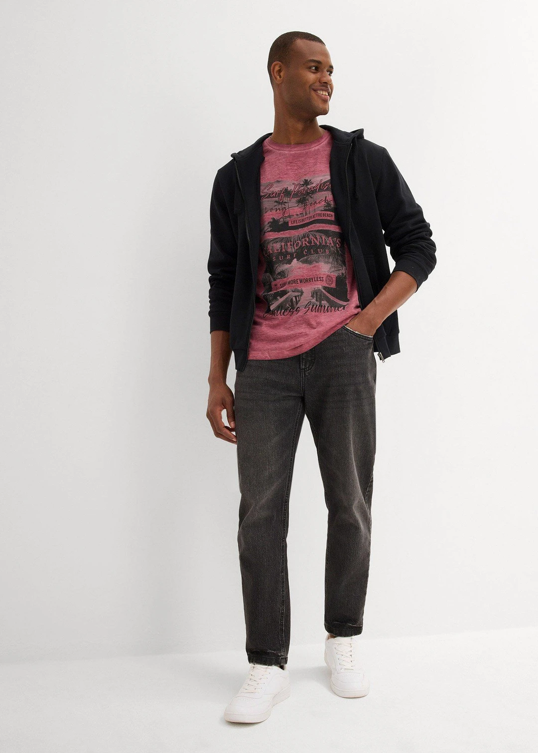 T-shirt aspect délavé en coton - 2