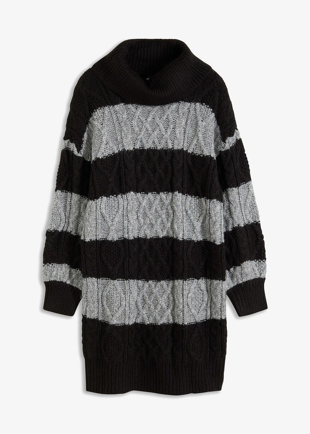 Robe en maille rayée