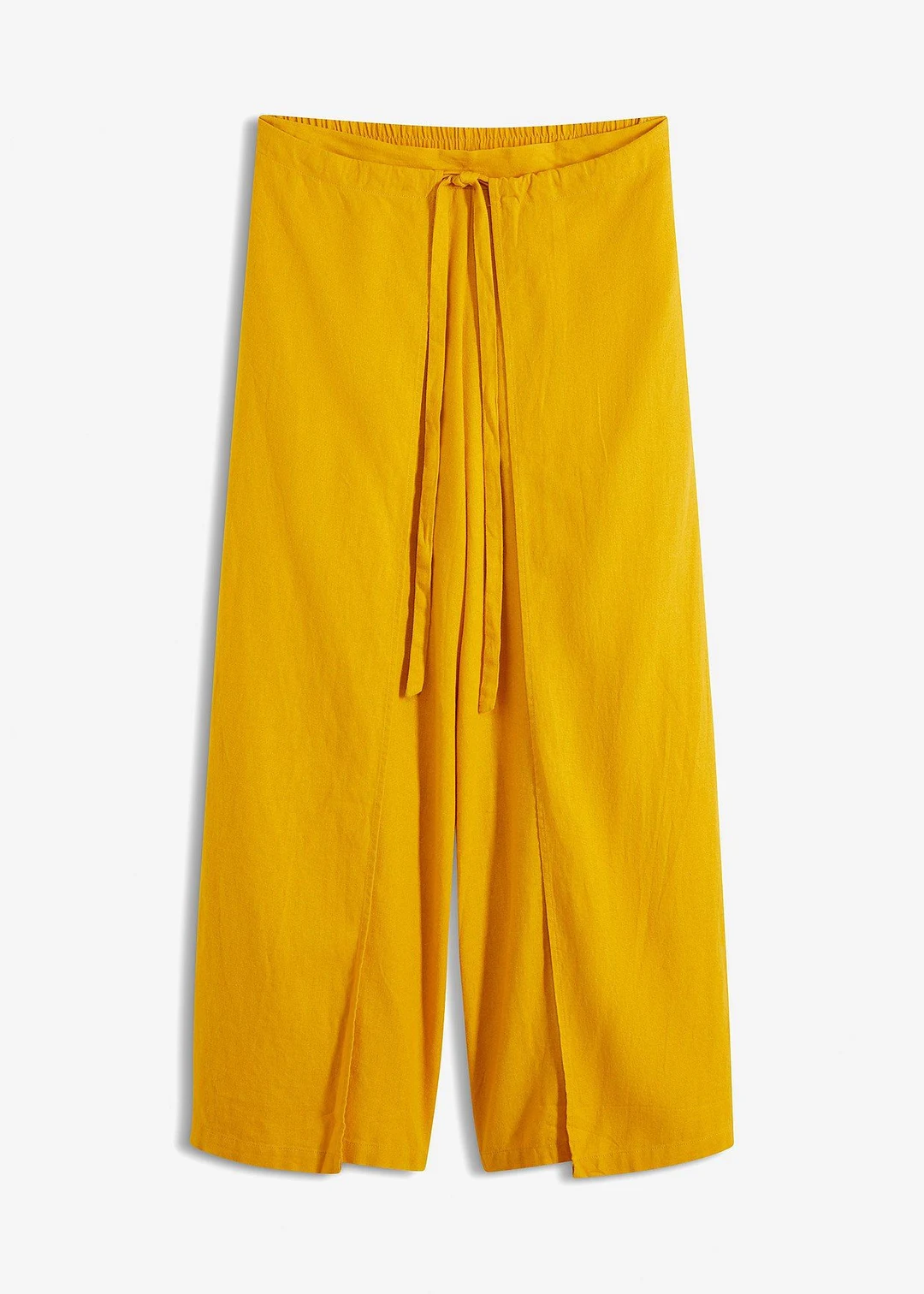 Pantalon palazzo en lin mélangé