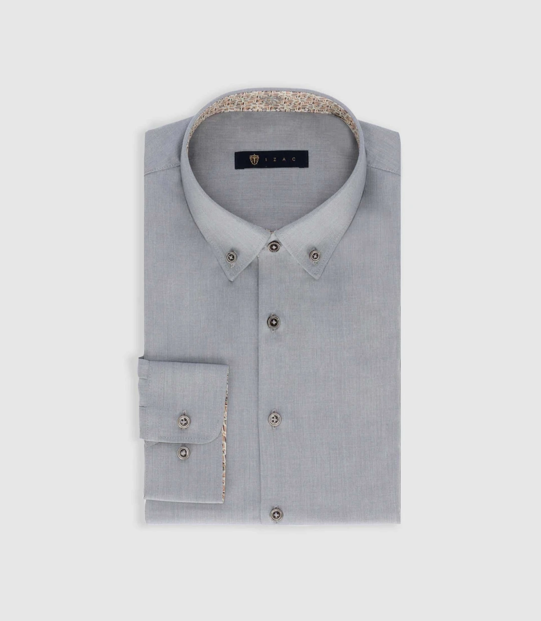 IZAC - Chemise slim grise PABLO