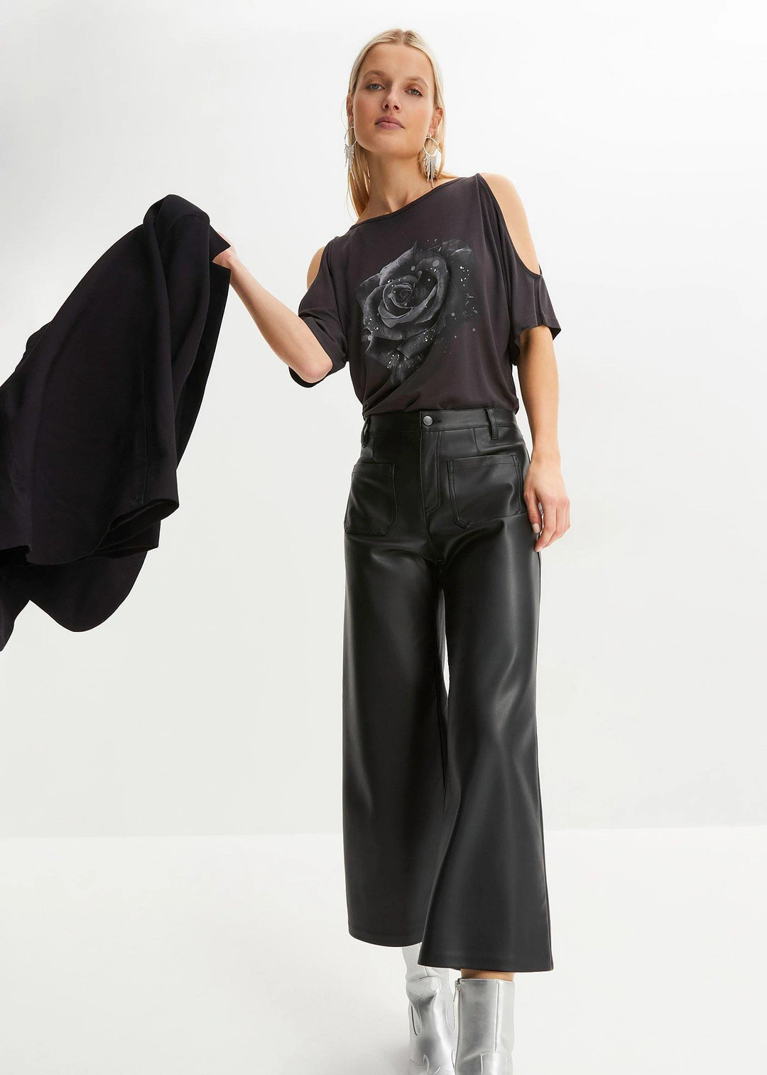 T-shirt à épaules dénudées en viscose - 2