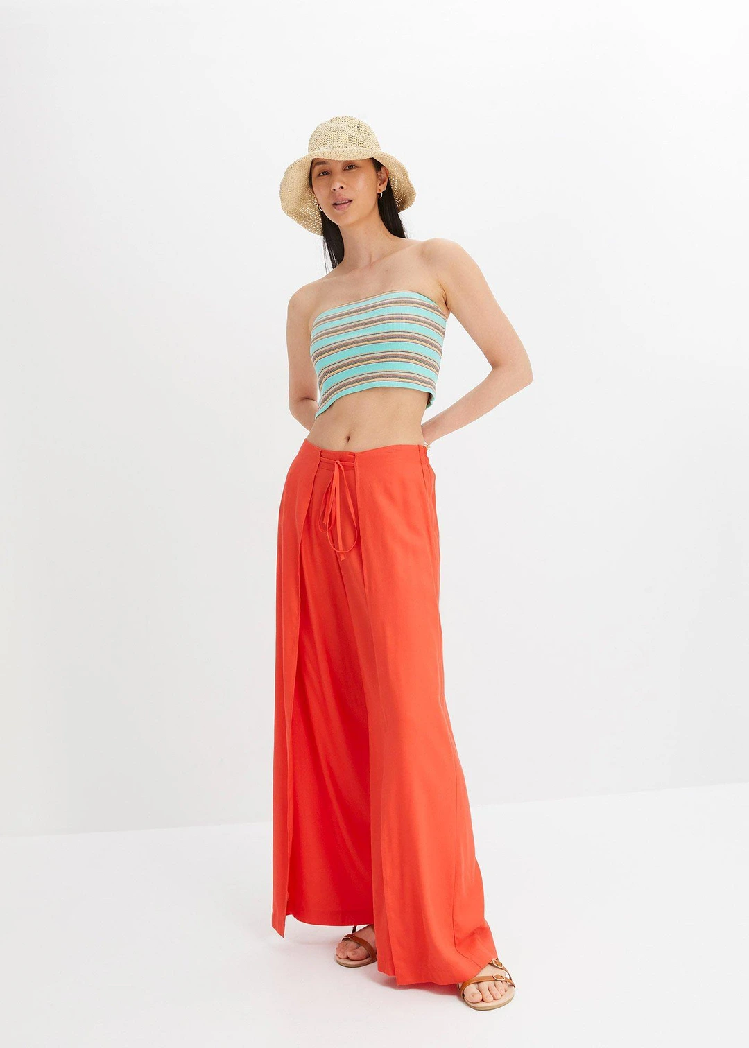 Pantalon avec fente en viscose - 2