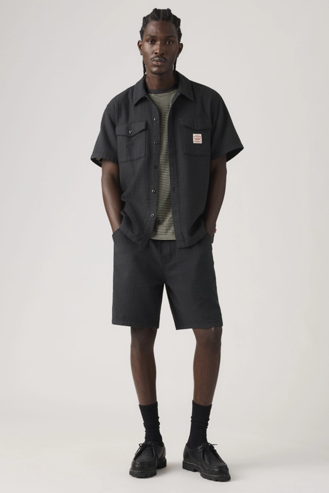 Levi's Short Taille Élastique Work - Homme - Bleu / Summer Check Short - XL