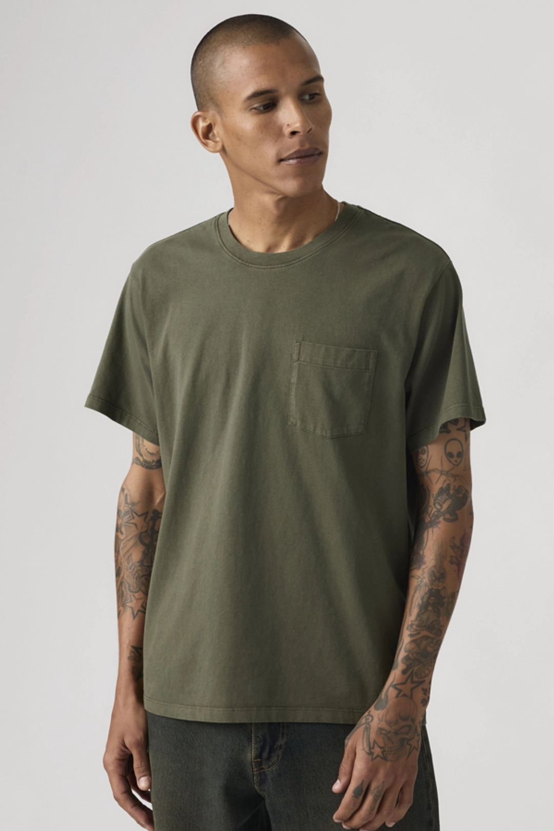 Levi's T Shirt À Poche Essential - Homme - Blanc / Bright White - 2XL