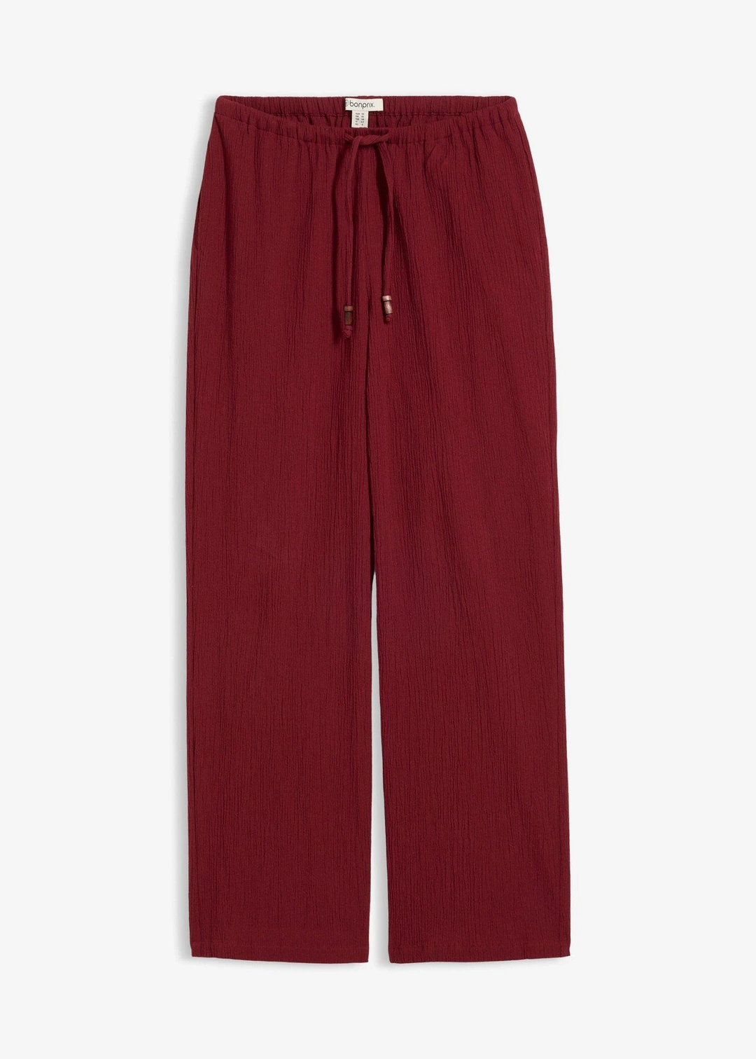 Pantalon large, effet froissé