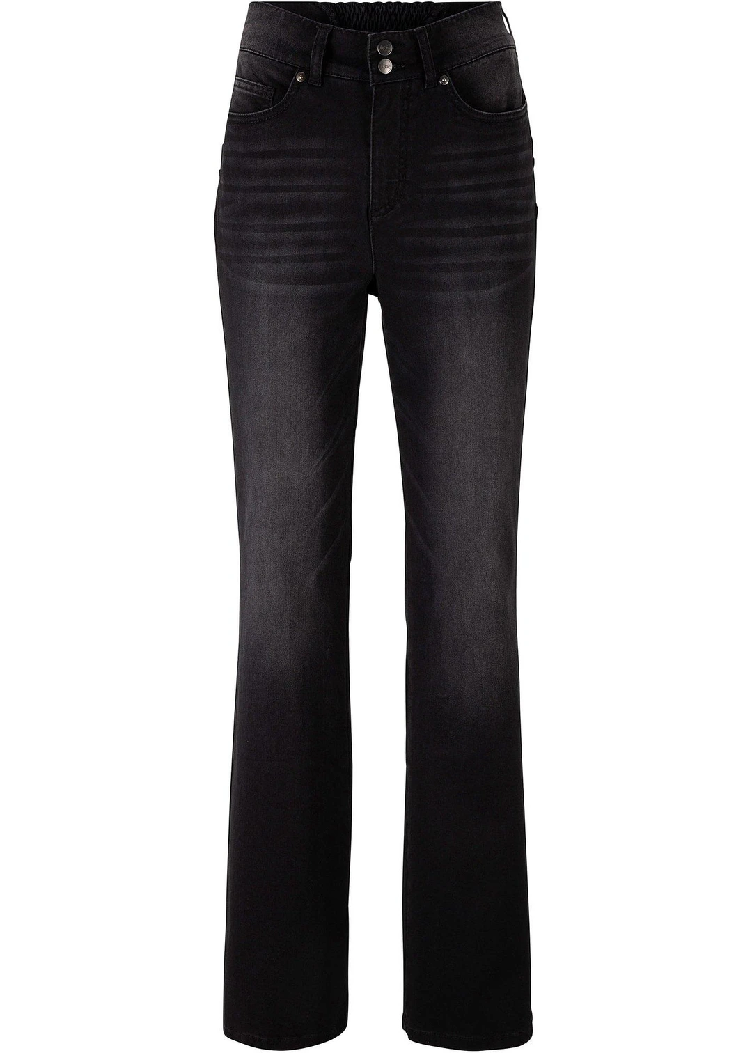 Jean bootcut taille mi-haute, sculptant