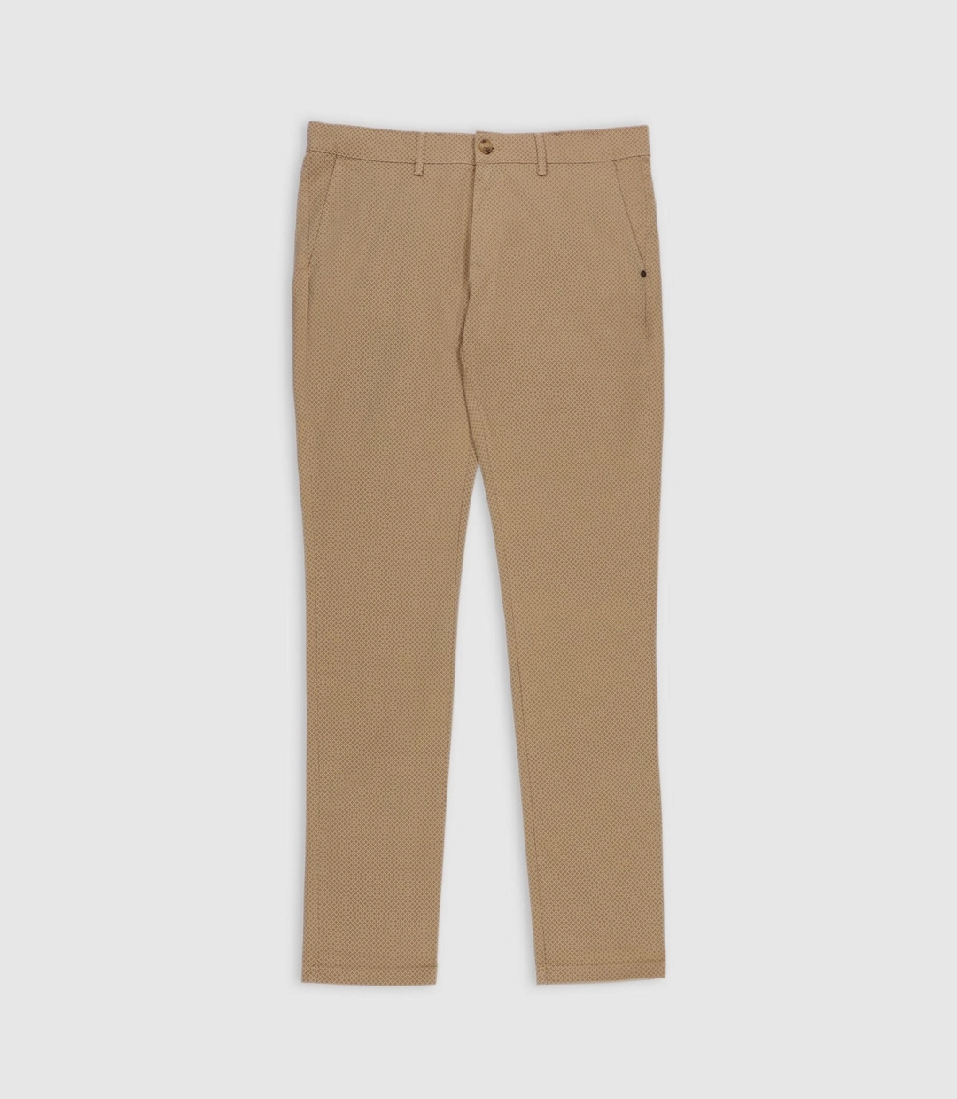 IZAC - Pantalon slim imprimé beige PERLINEOUT