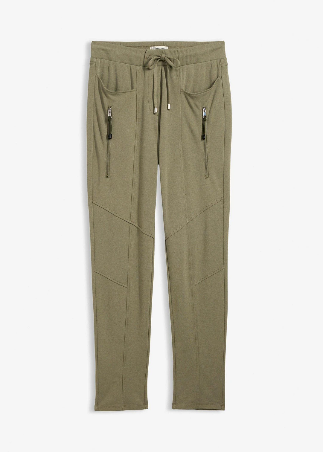 Pantalon à taille élastiquée en Punto di Roma confortable