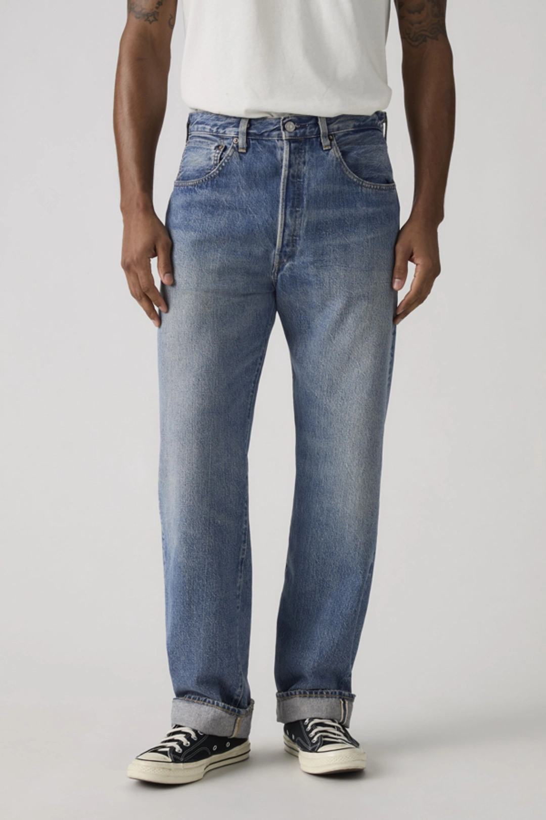 Levi's Vintage Clothing Jean 501 1955 - Homme - Bleu / Organic Rigid 1955 - 38X34 - 2