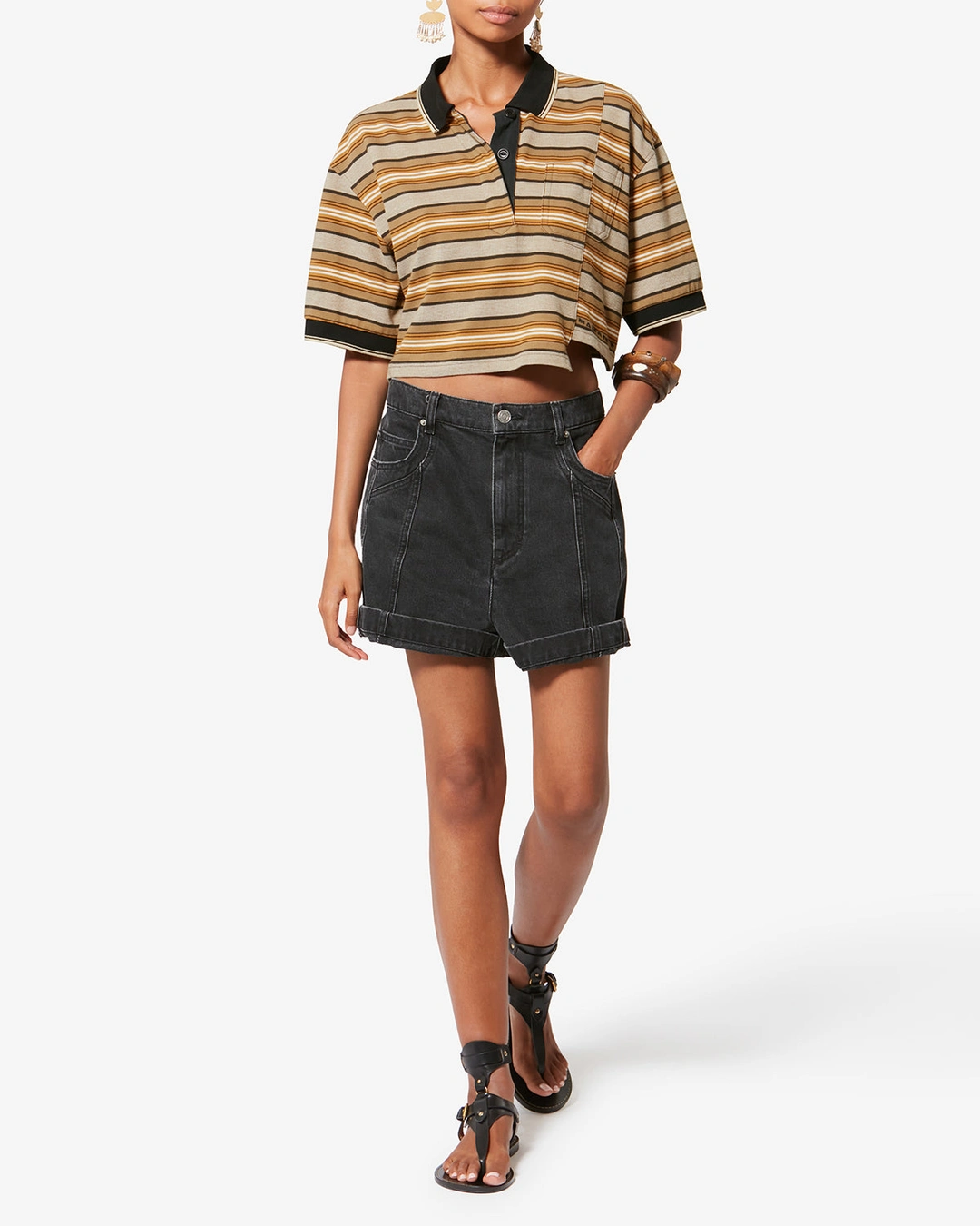 Polo Isalyne - Femme - Beige-kaki - Taille 42 - Marant Étoile - 4