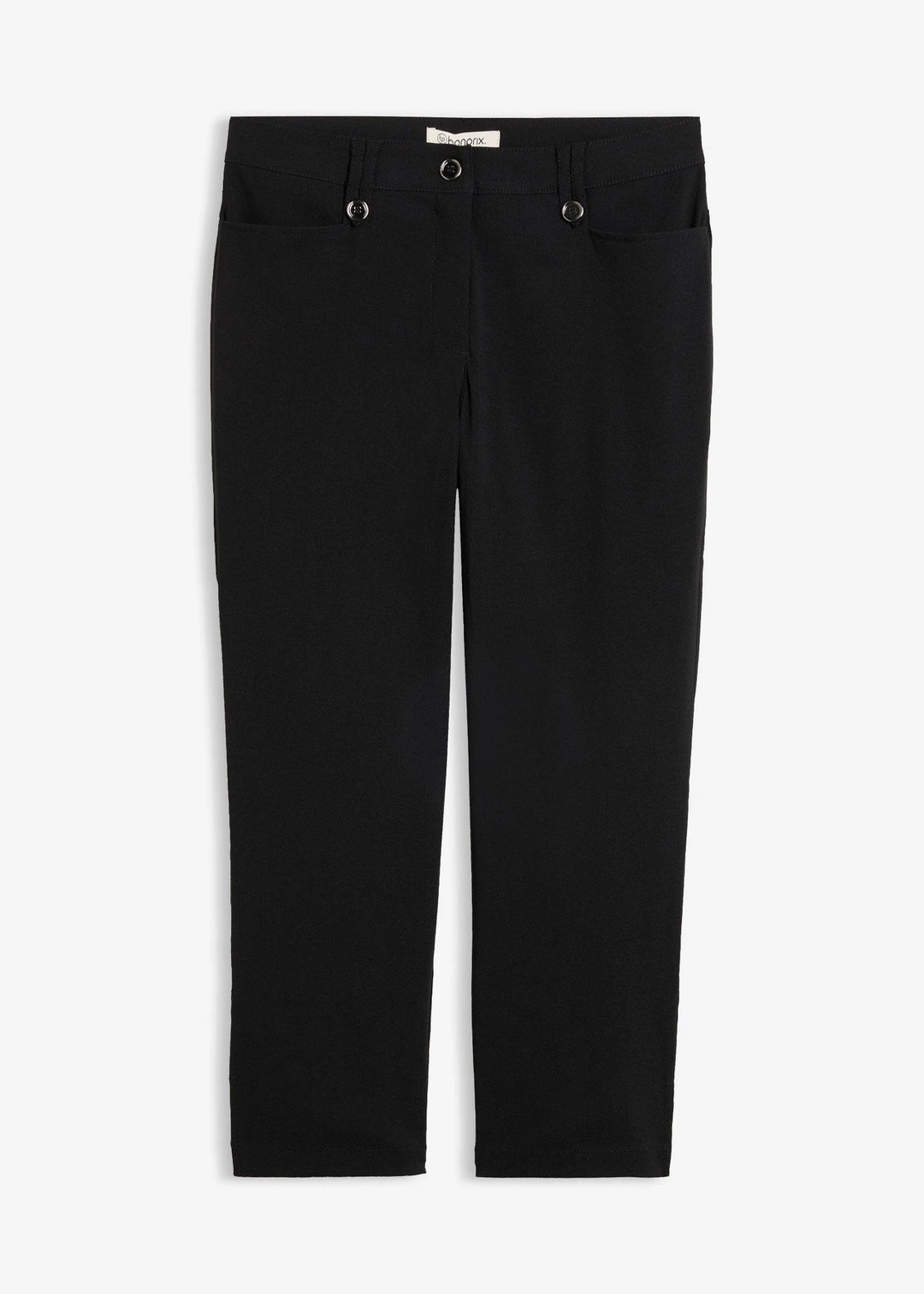 Pantalon 7/8 en bengaline avec taille élastiquée