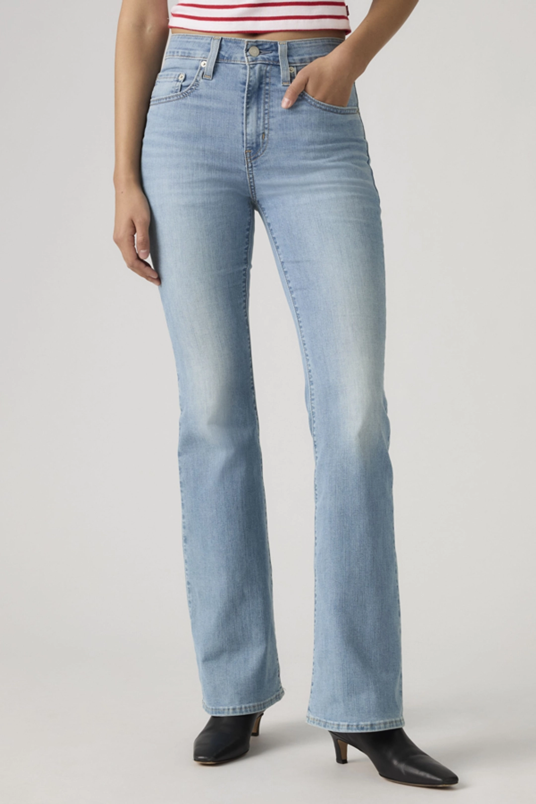 Levi's Jean 726 Taille Haute Flare - Femme - Noir / Midnight Gaze - 34X32 - 2