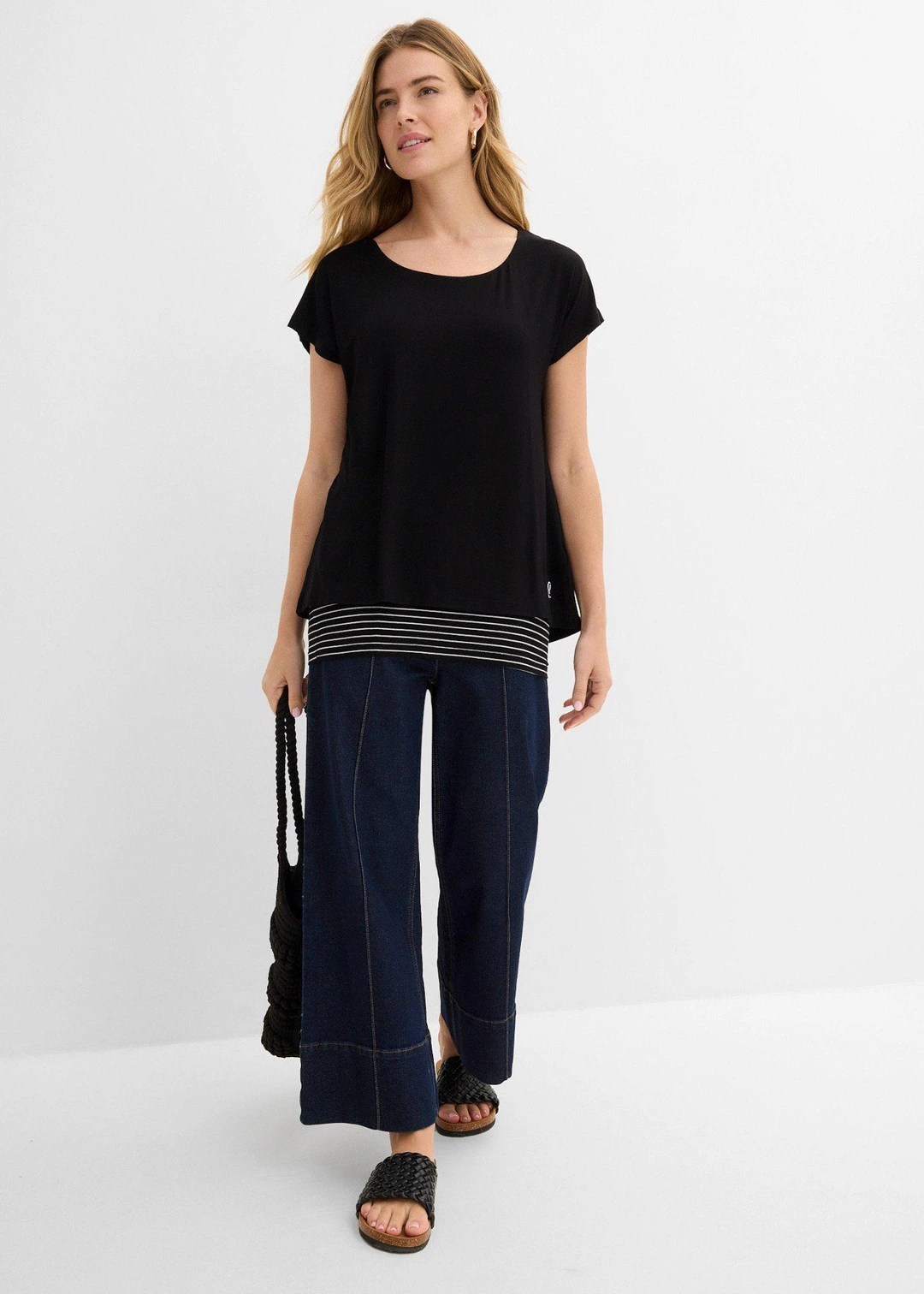 T-shirt long en viscose douce et extensible - 2
