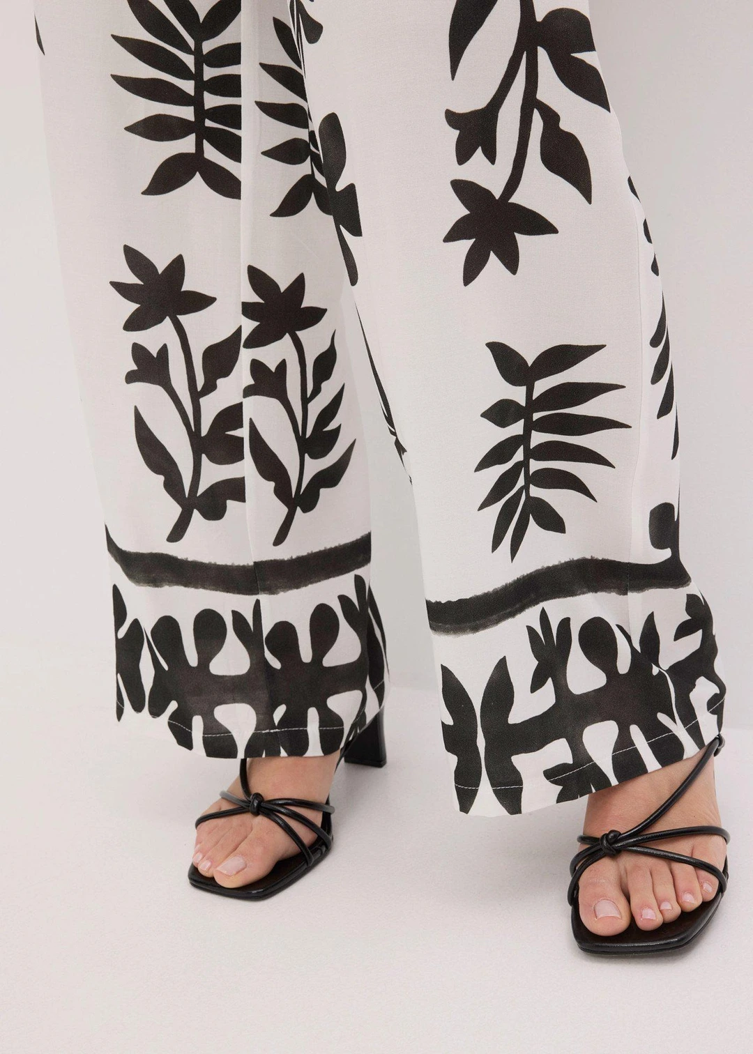 Pantalon imprimé en viscose fluide