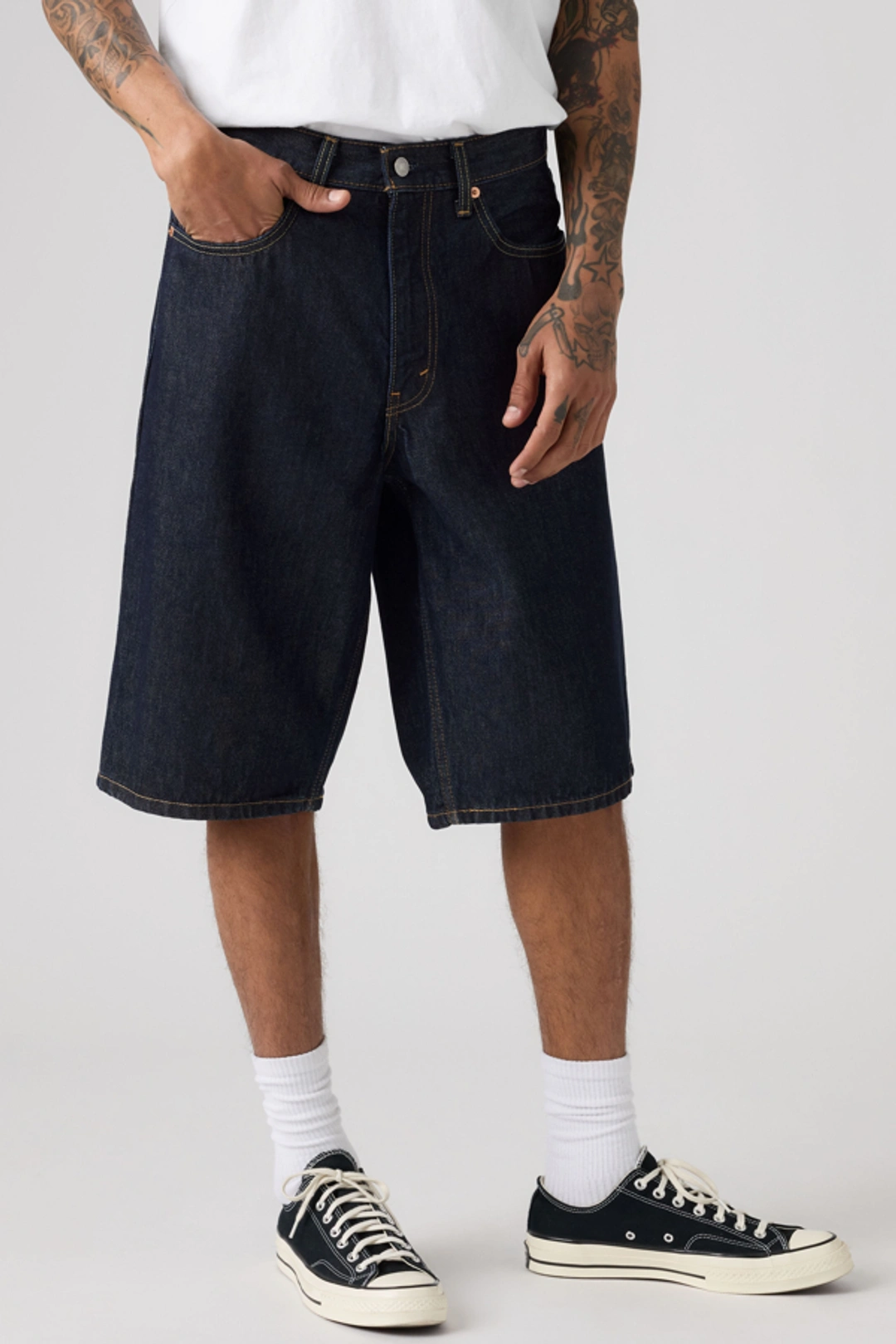 Levi's Short 470 Baggy - Homme - Bleu / Night Run - 36 - 2