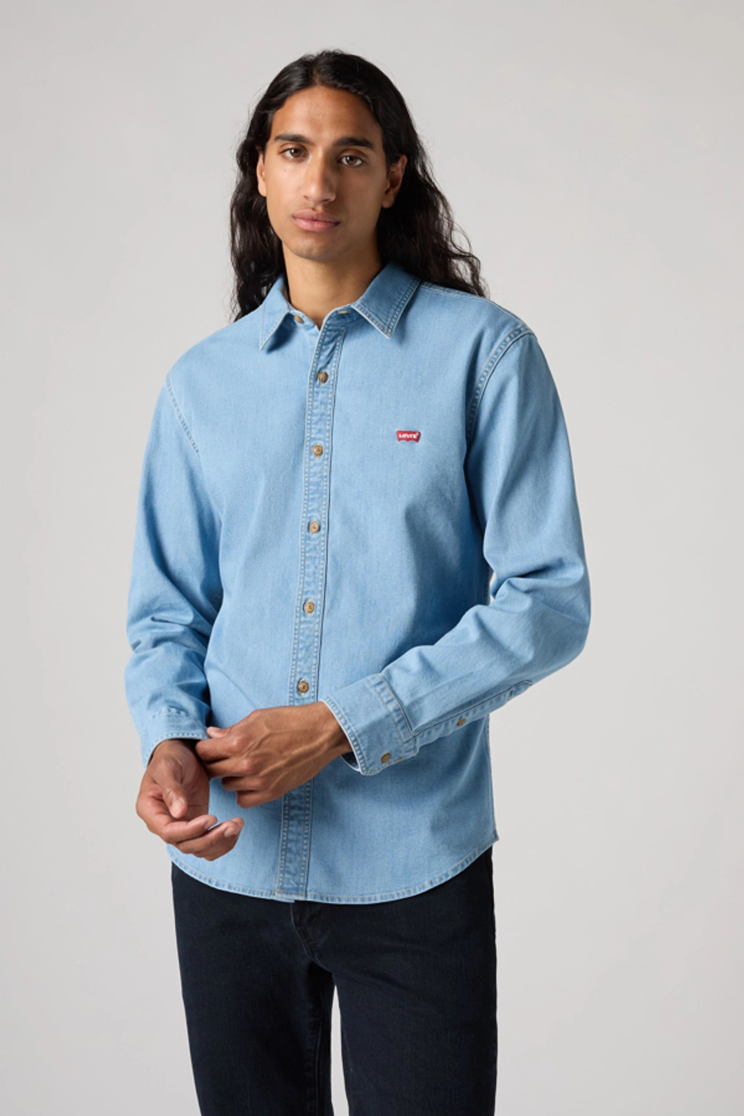 Levi's Chemise Battery Slim Housemark - Homme - Bleu / Naval Academy - XS