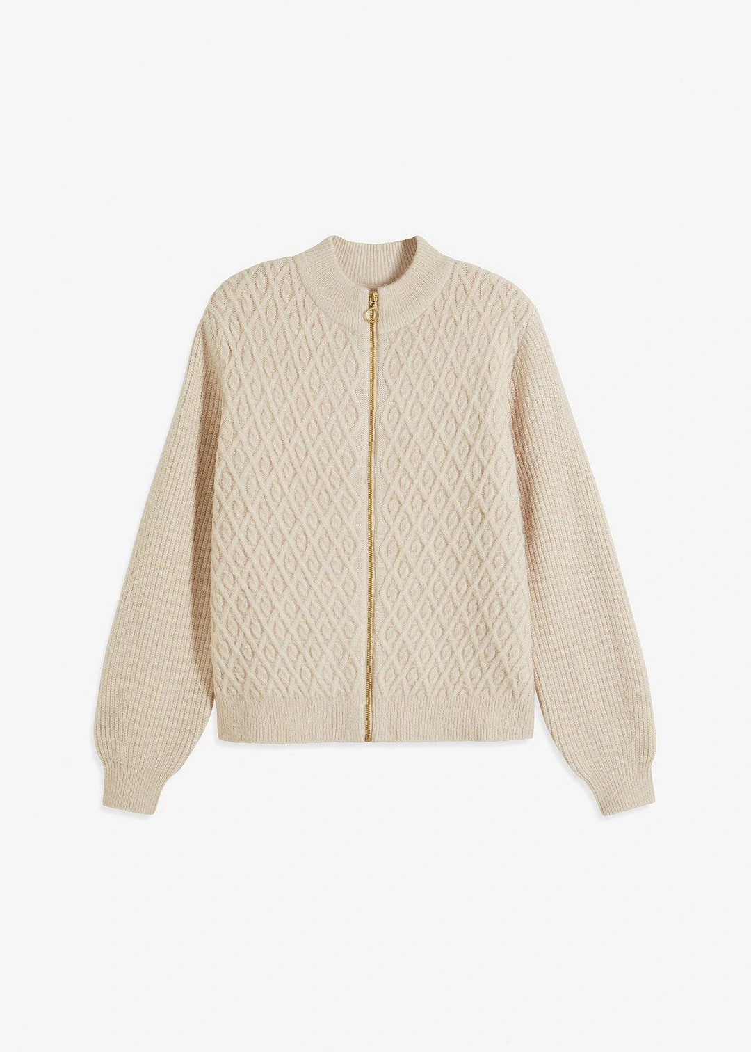 Gilet en maille torsadée