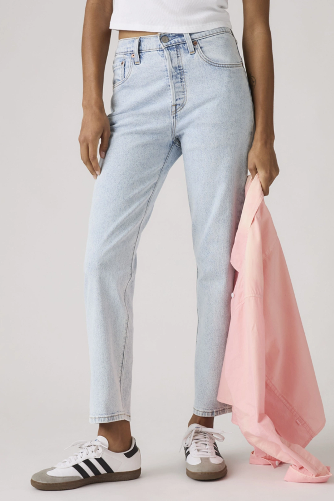 Levi's Jean 501 Crop Lightweight - Femme - Bleu / Curious Dawn Lightweight - 32X30 - 2