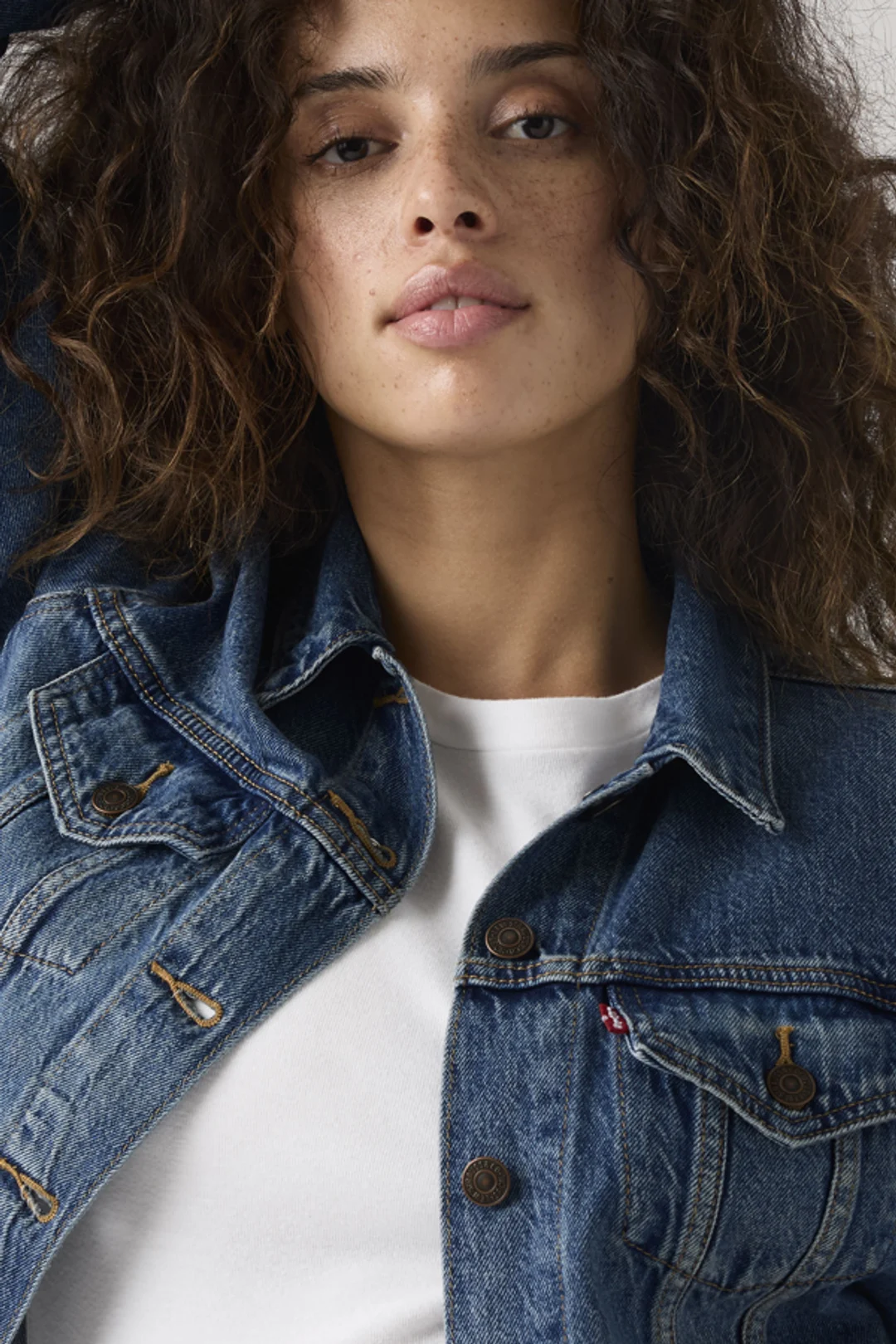 Levi's Veste Trucker Original - Femme - Blanc / Blank Impact - L - 2