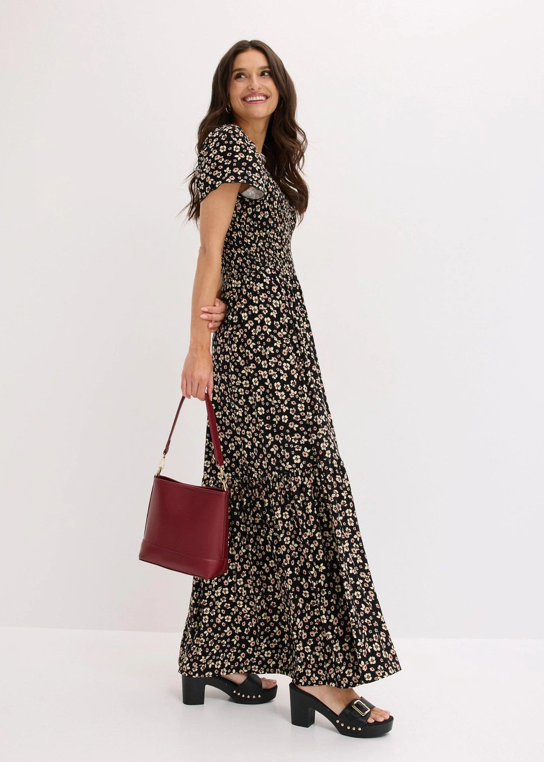 Robe longue en viscose extensible - 2