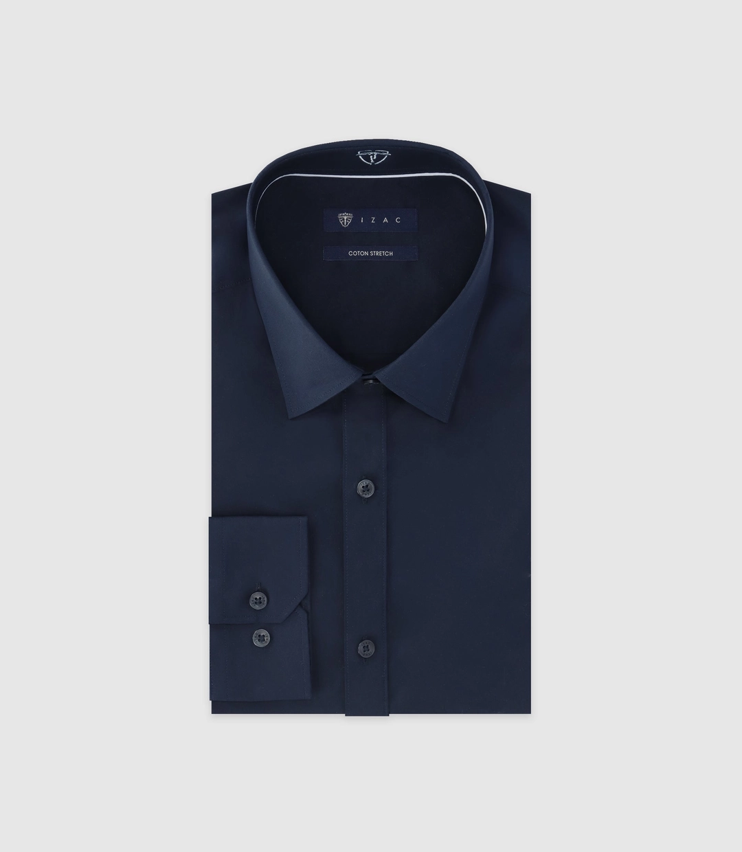 IZAC - Chemise unie marine