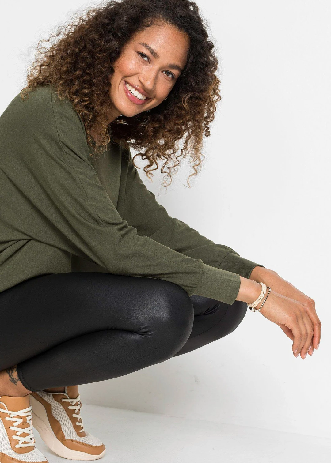 T-shirt long et top en viscose extensible - 3