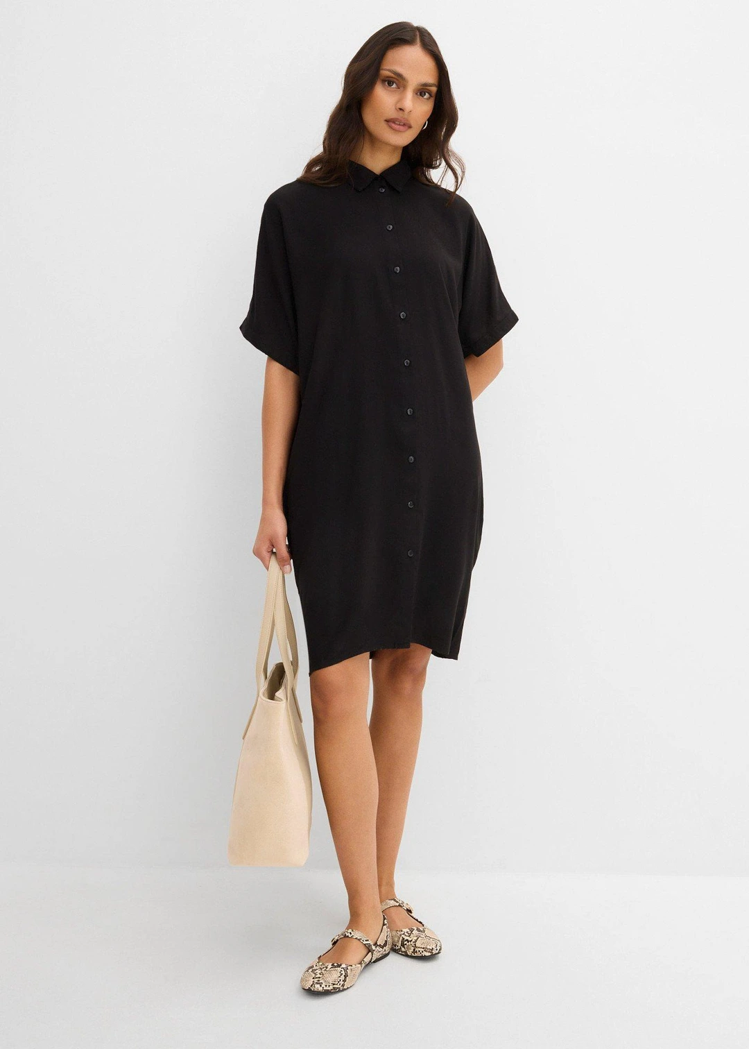 Robe-chemise en viscose