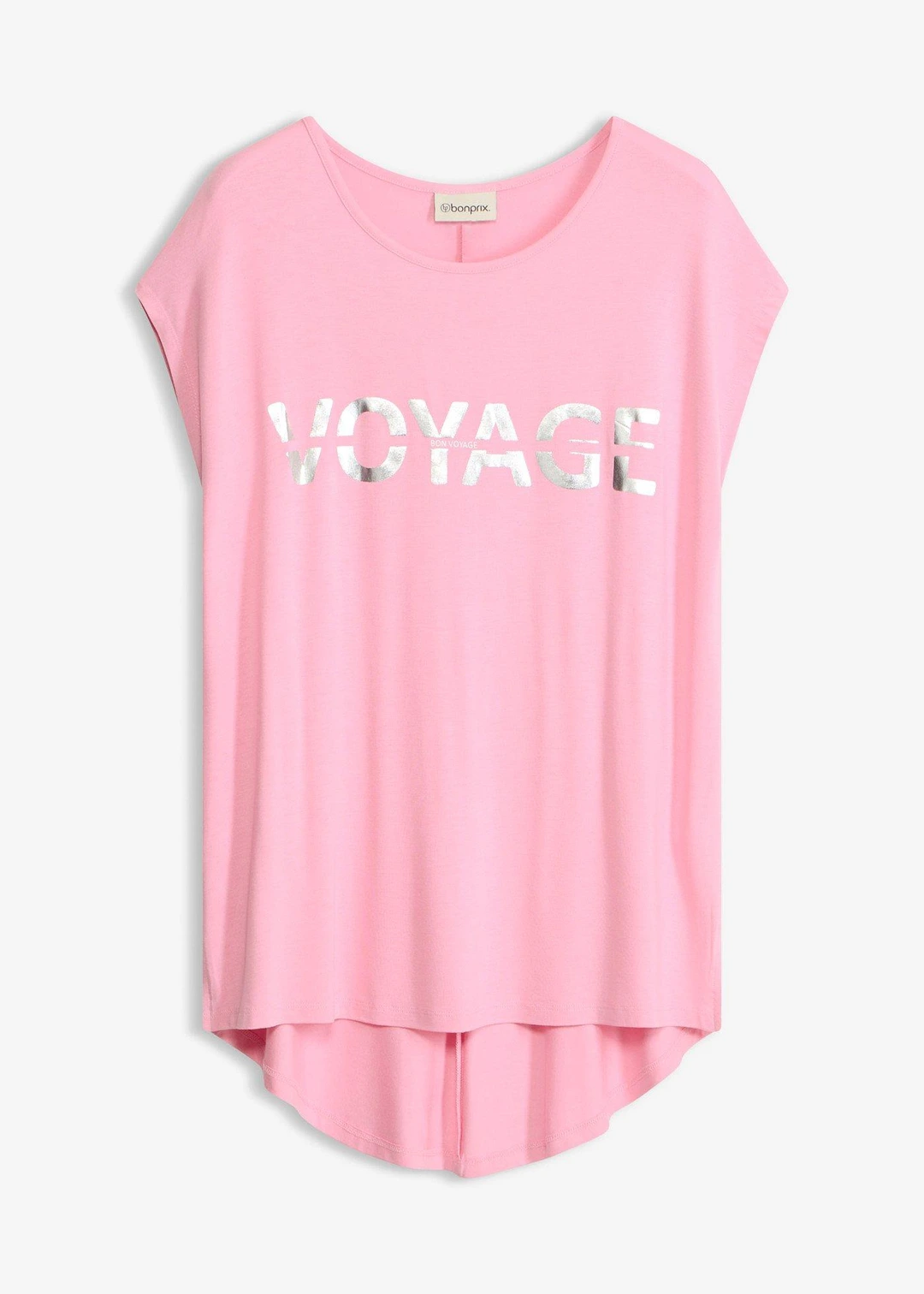 T-shirt long en viscose extensible