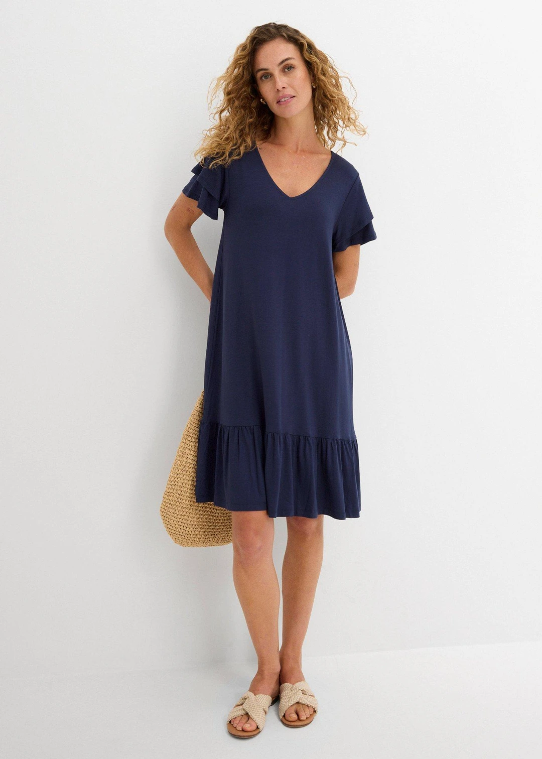 Robe en jersey viscose à volants - 2