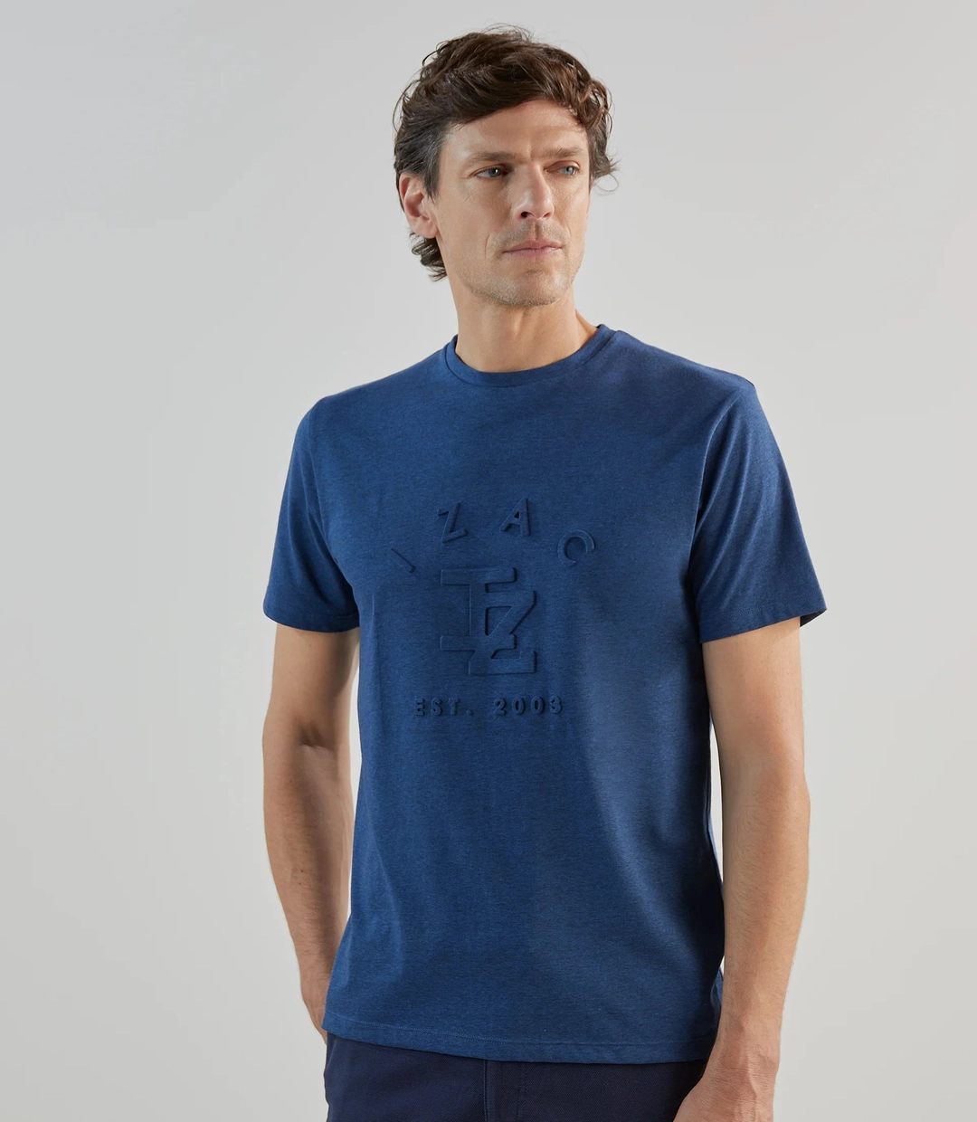 IZAC - T-shirt à manches courtes marine