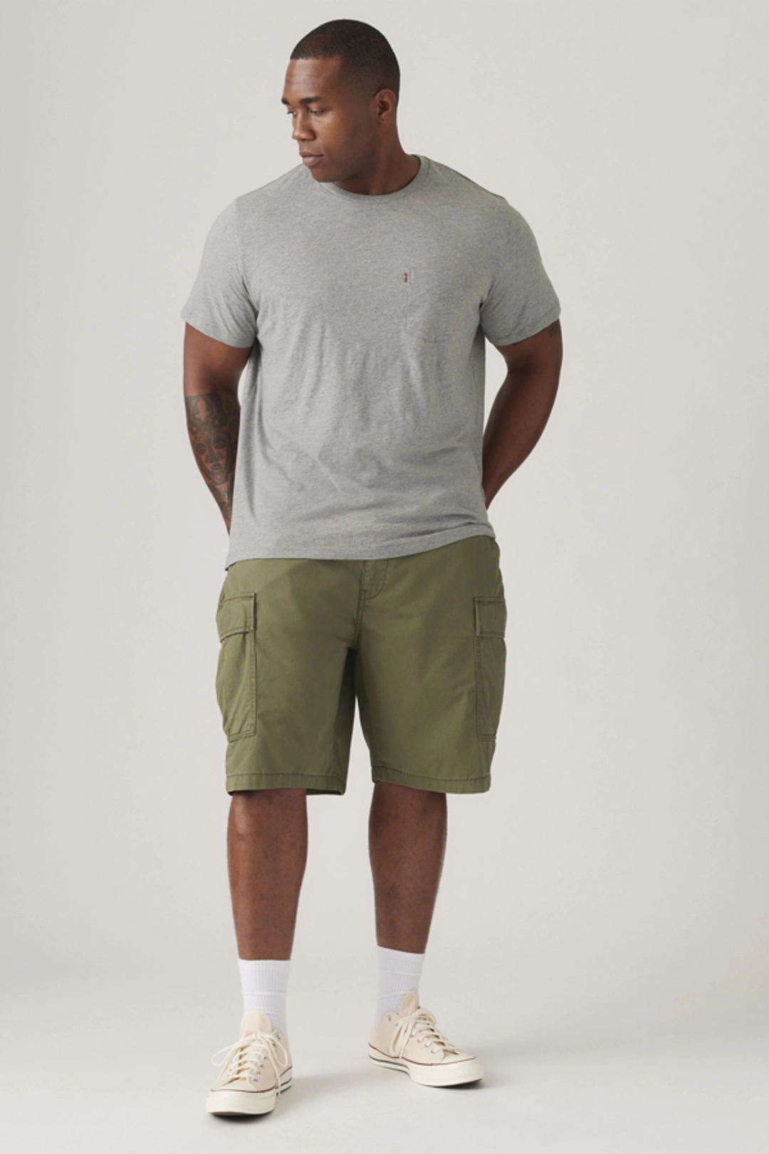Levi's Carrier Cargo Shorts (Big & Tall) - Homme - Noir / Meteorite Lightweight - 50
