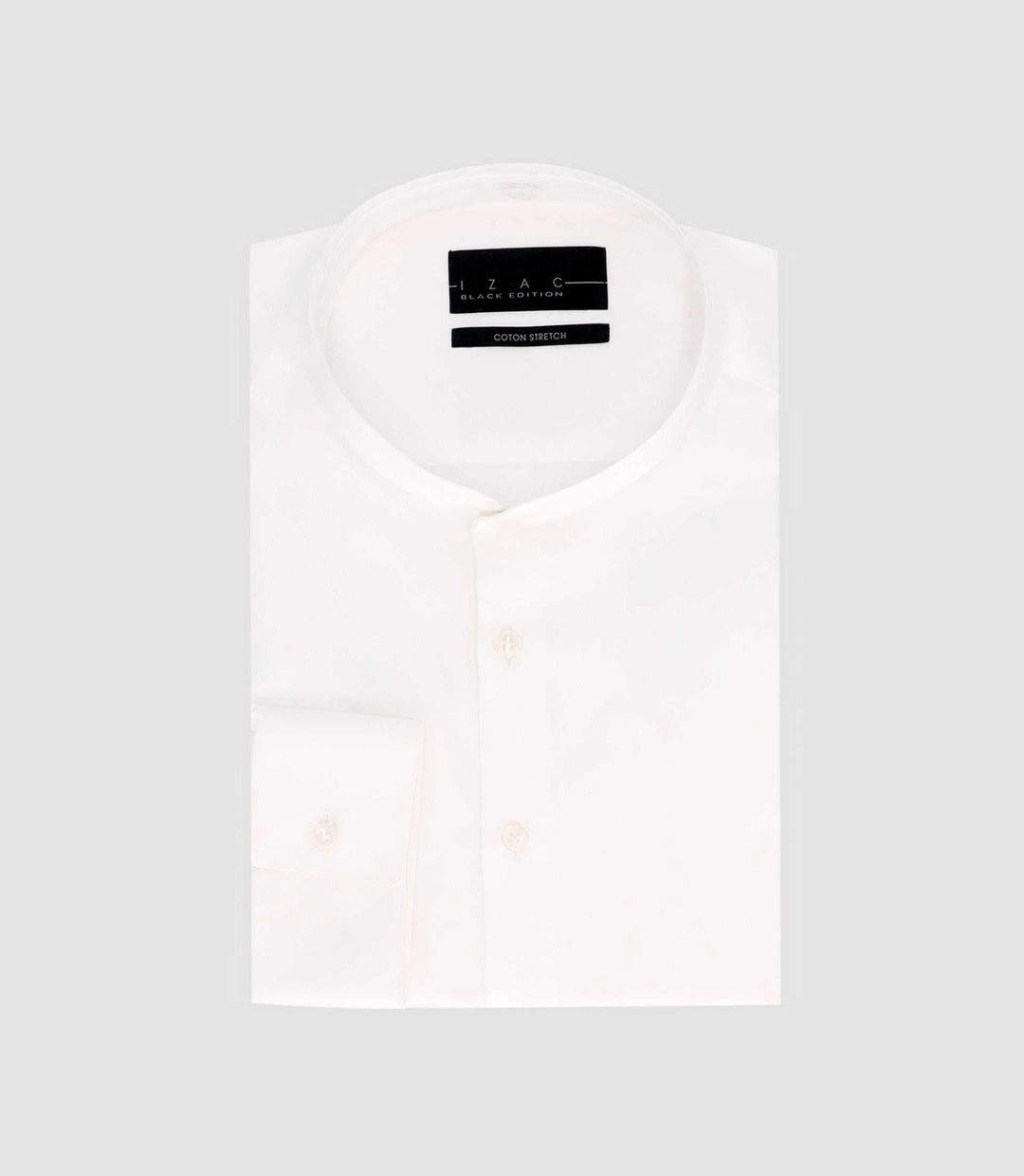 IZAC - Chemise slim col mao blanche MARCEL