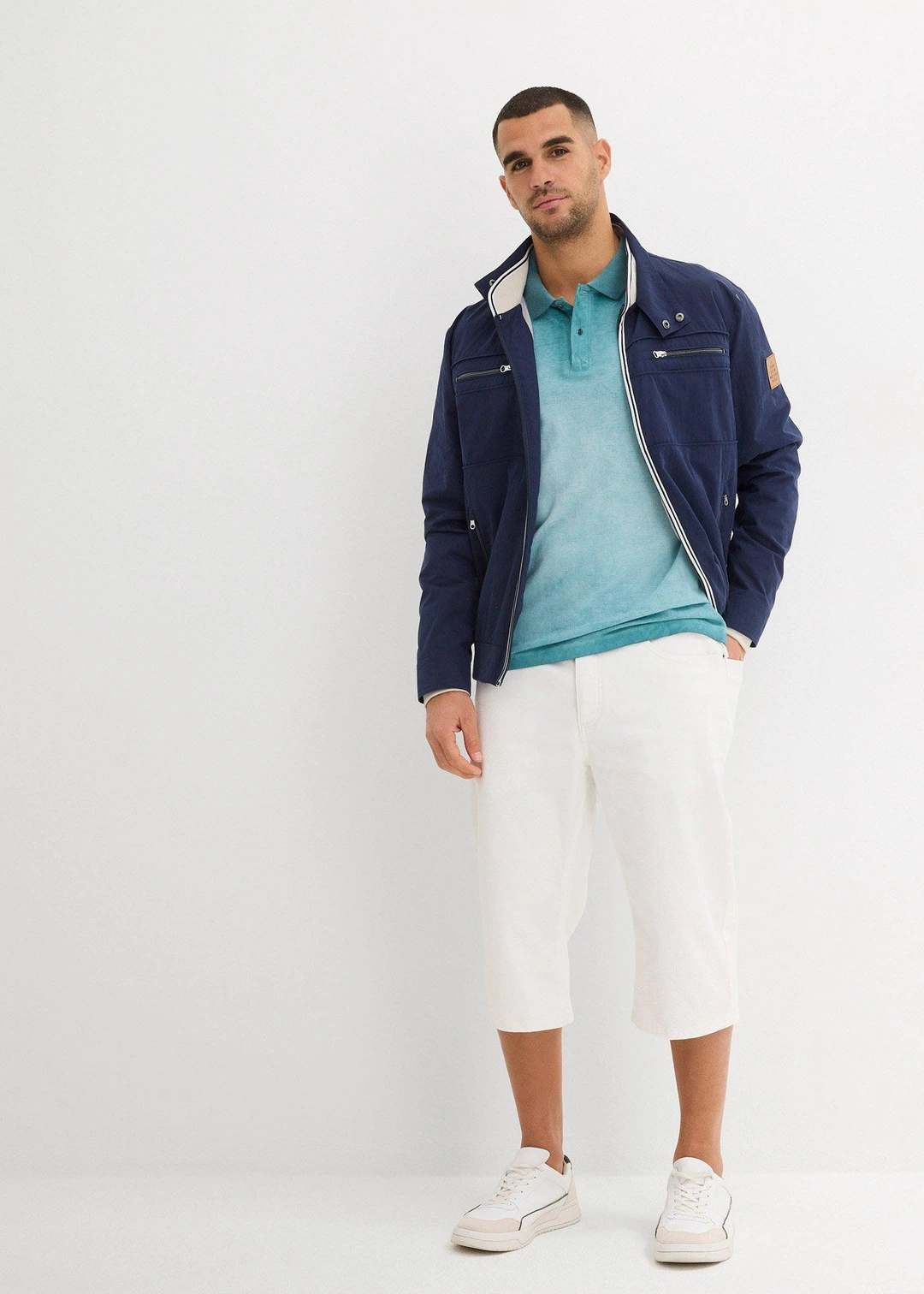 Polo piqué aspect délavé