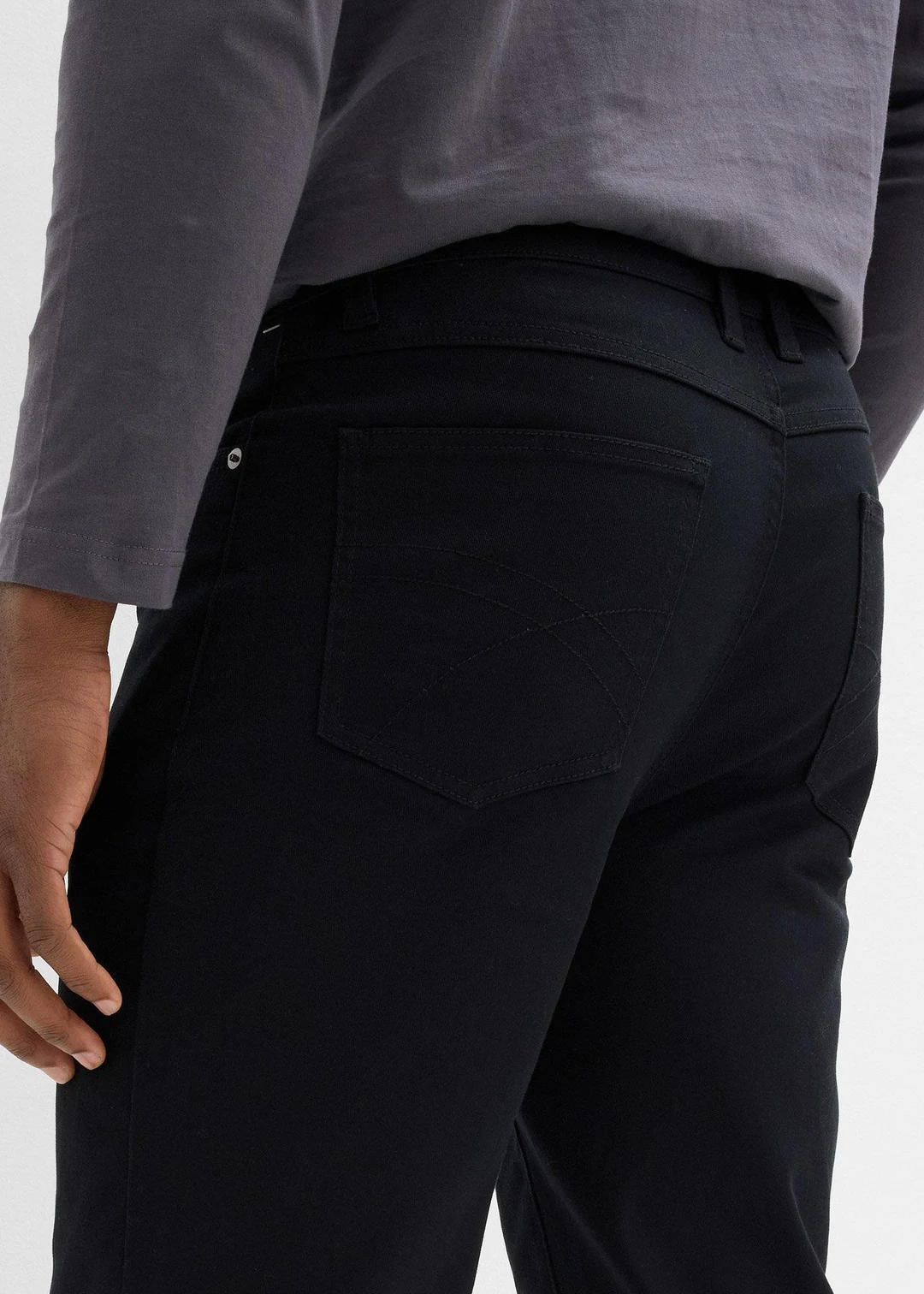 Pantalon droit et extensible, coupe classique - 3