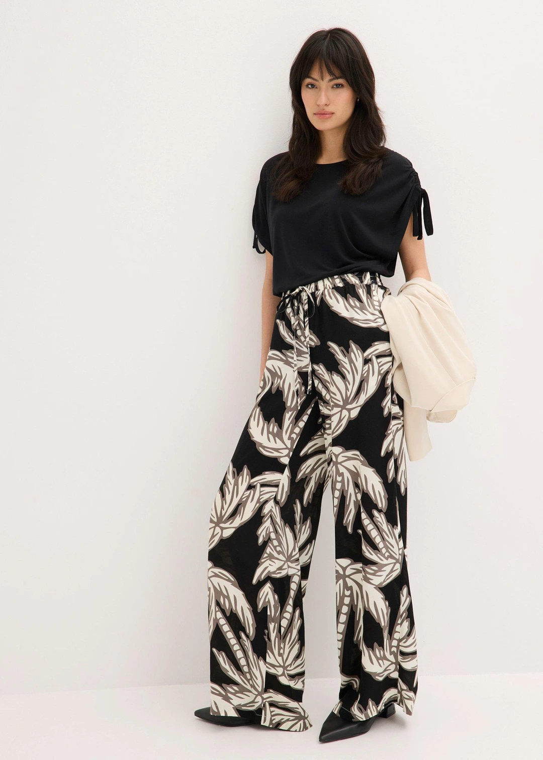 Pantalon large en viscose fluide - 2