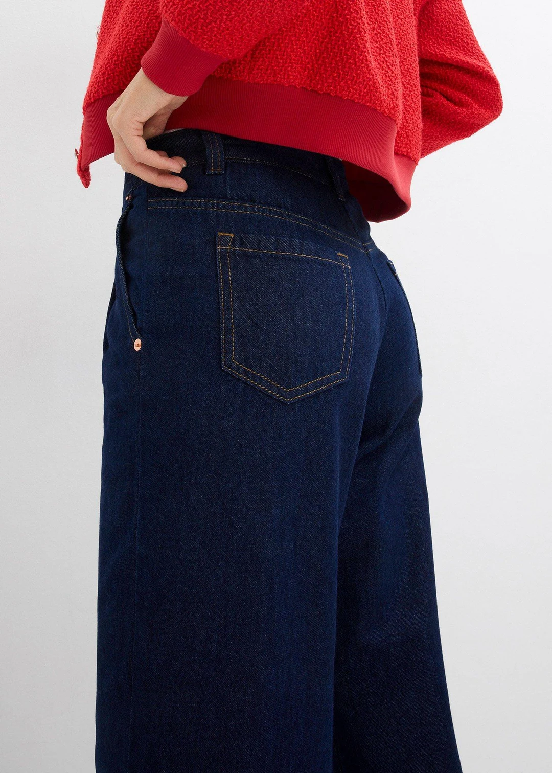 Jean large taille mi-haute - 3