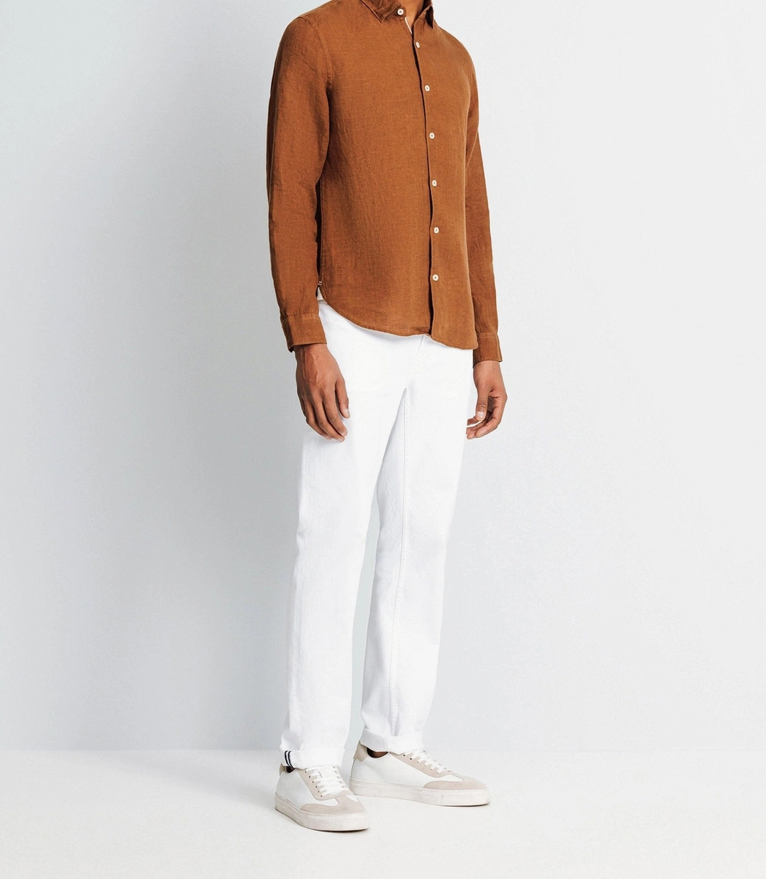 IZAC - Chemise casual en lin truffe