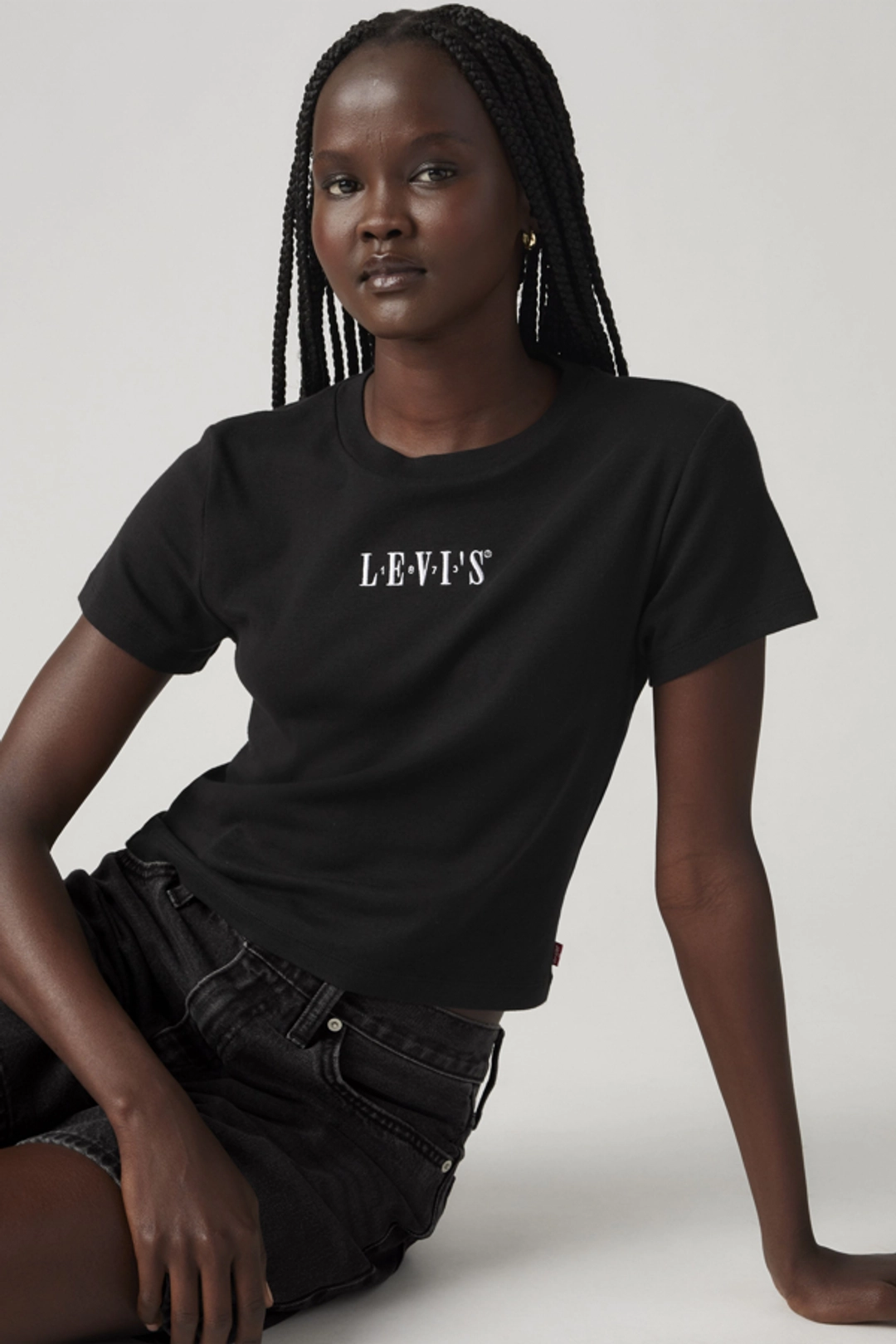 Levi's T Shirt Graphique Essential Sporty - Femme - Noir / Pirate Black - XS