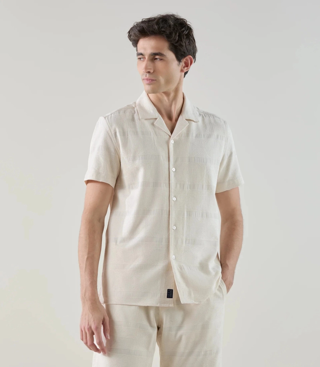 IZAC - Chemise fantaisie écru