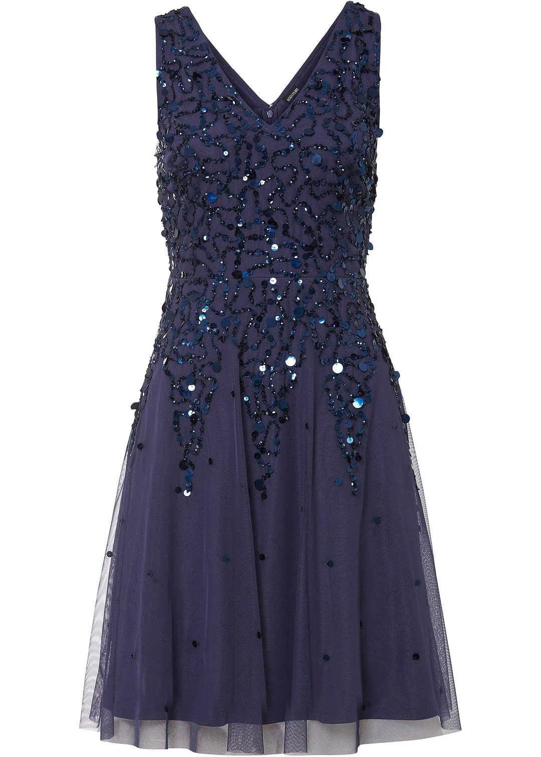 Robe courte à sequins