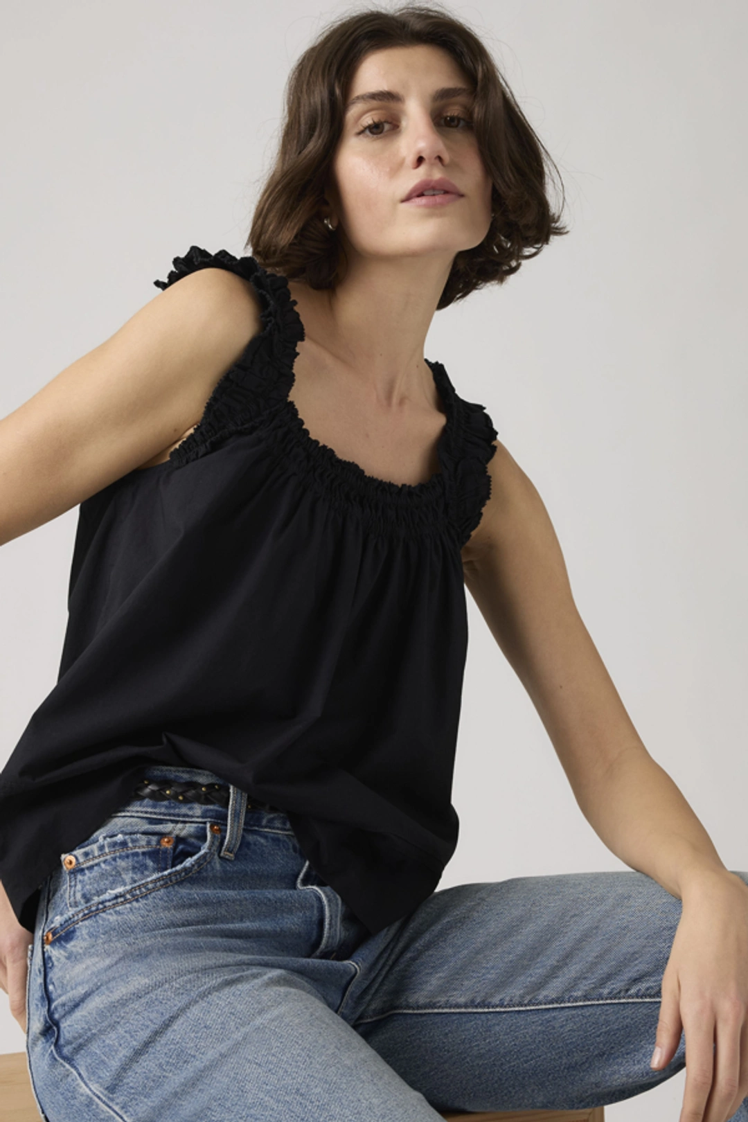 Levi's Blouse En Coton Meg - Femme - Noir / Anthracite Night - S - 2
