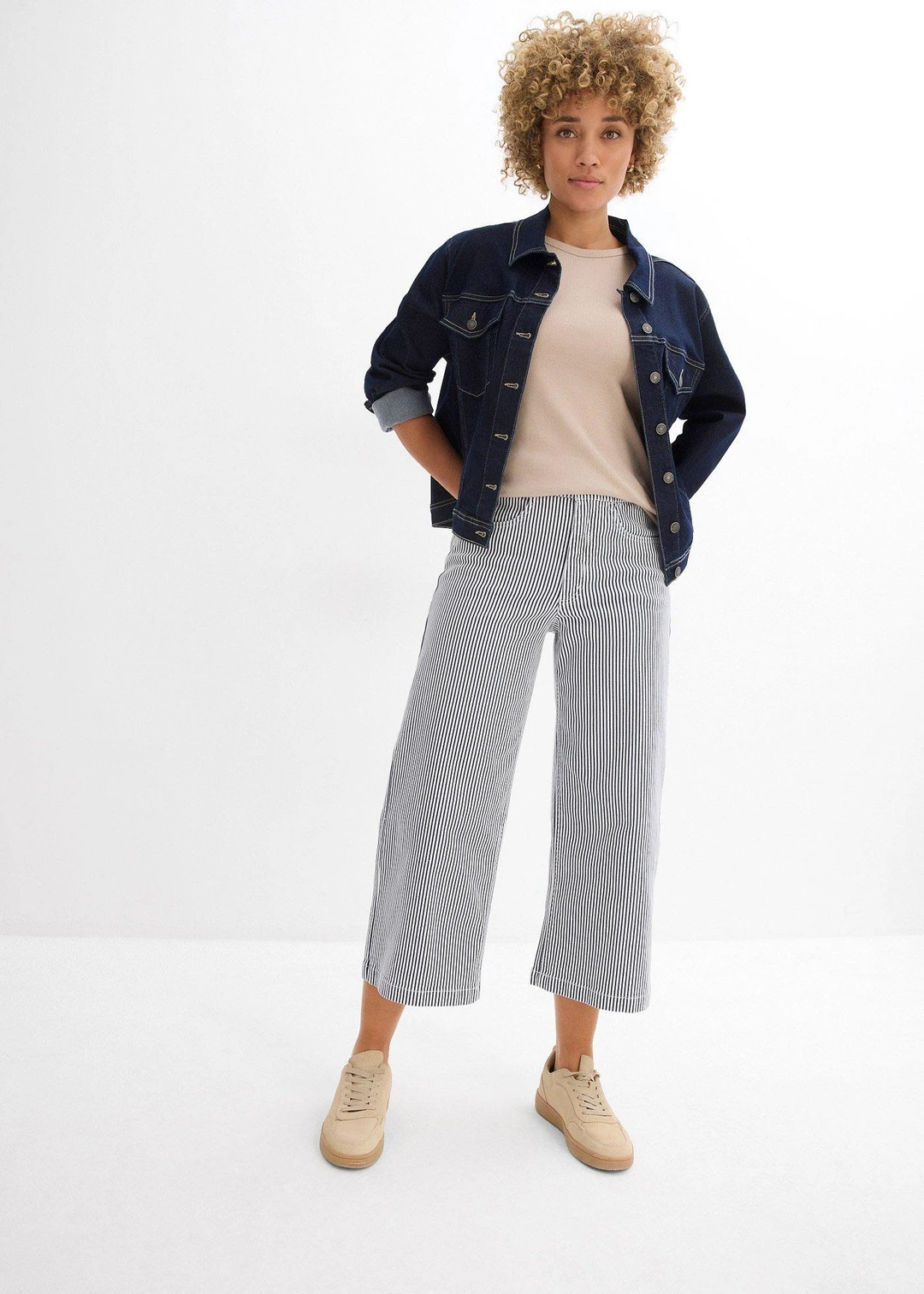 Pantalon en twill à taille élastiquée - 2