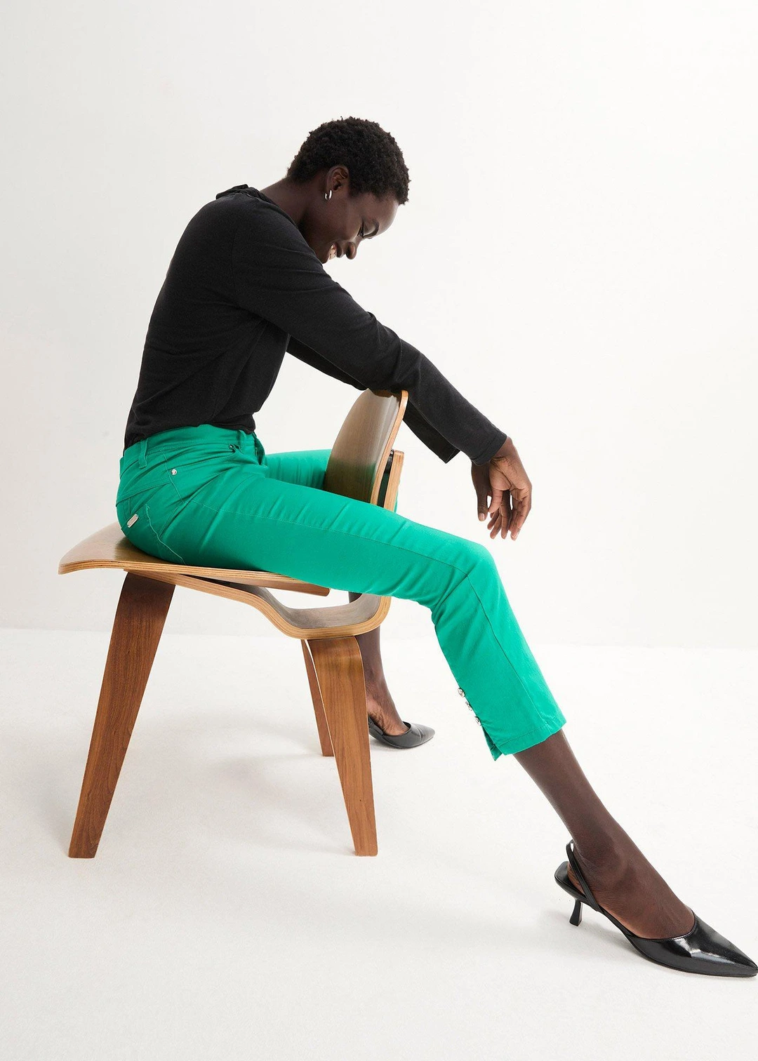 Pantalon en coton extensible - 2