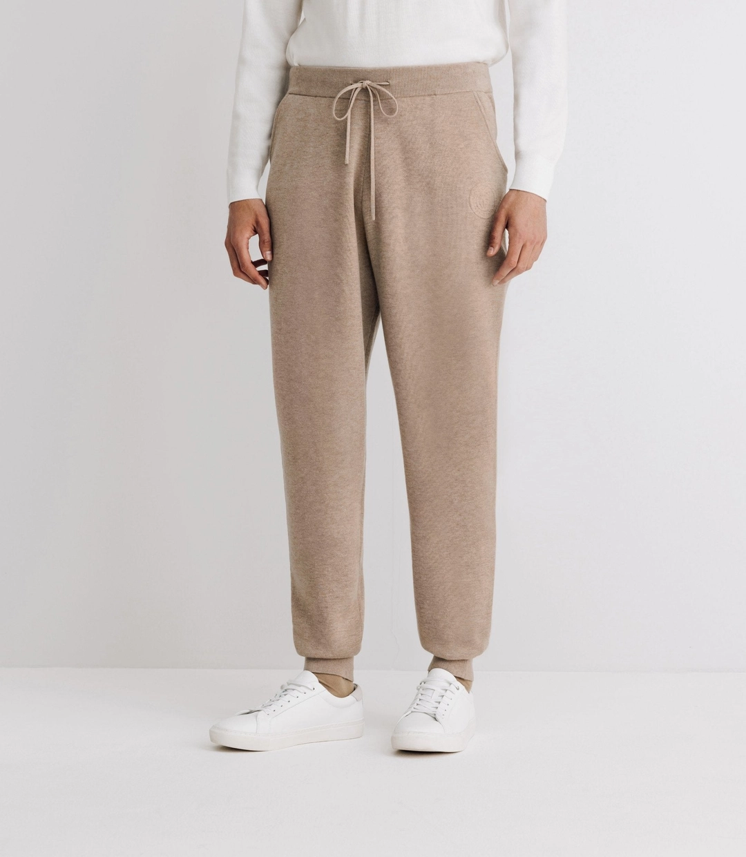 IZAC - Jogging en maille beige