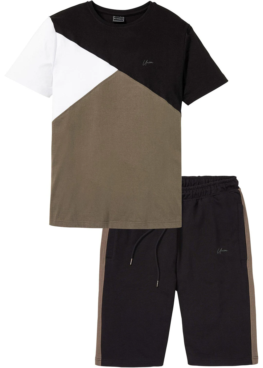 T-shirt et bermuda sweat (ens. 2 pces)